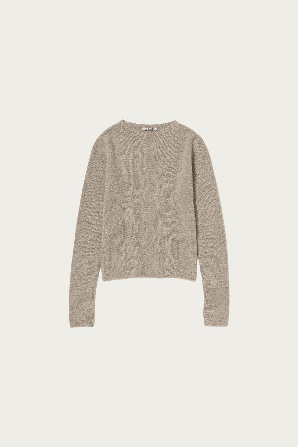 Auralee - Cashmere Silk Melange Knit P/O - Mix Beige - Canoe Club