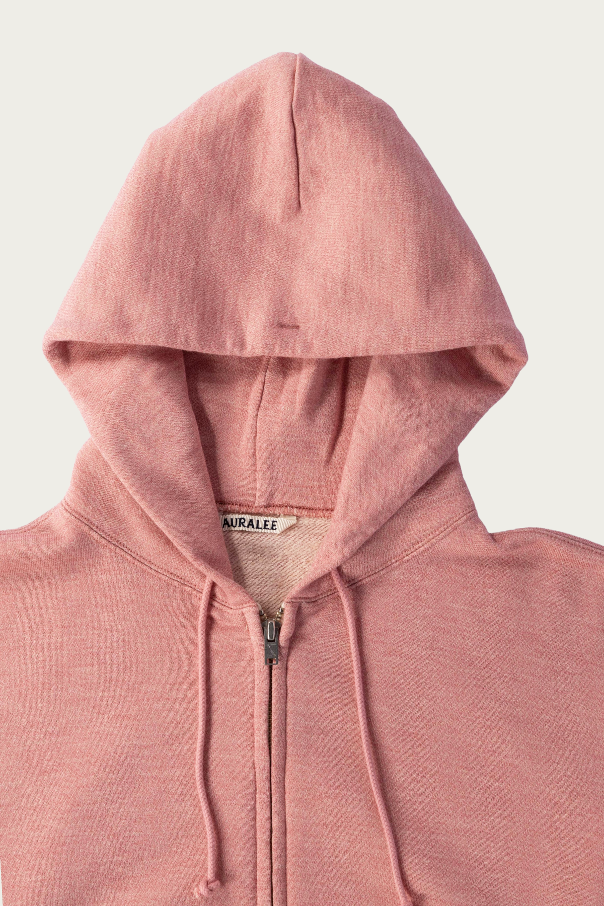 Auralee - High-Twist Compact Sweat Zip Parka - Top Pink - Canoe Club