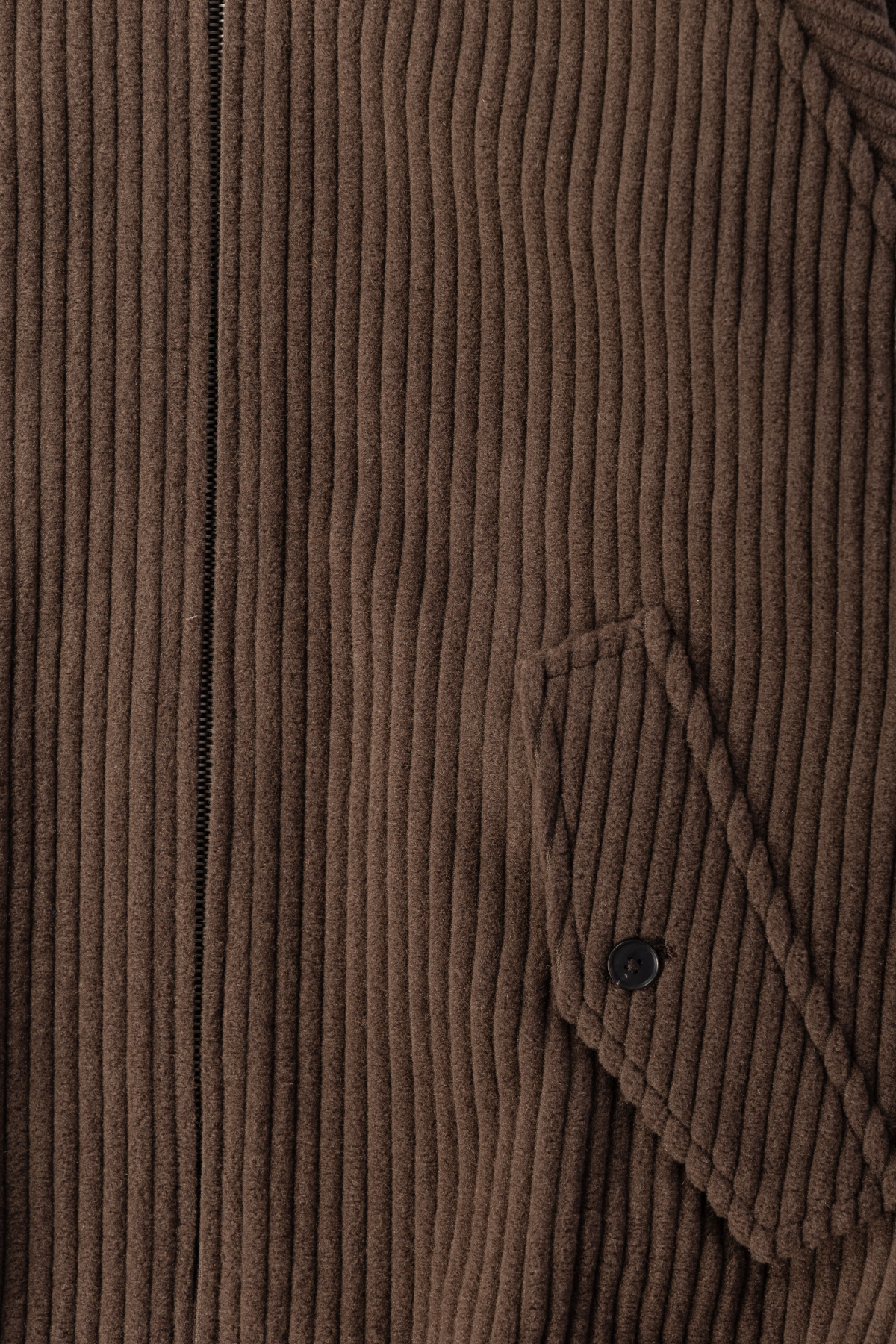 Auralee - Wool Cashmere Corduroy Zip Blouson - Smoky Brown - Canoe Club