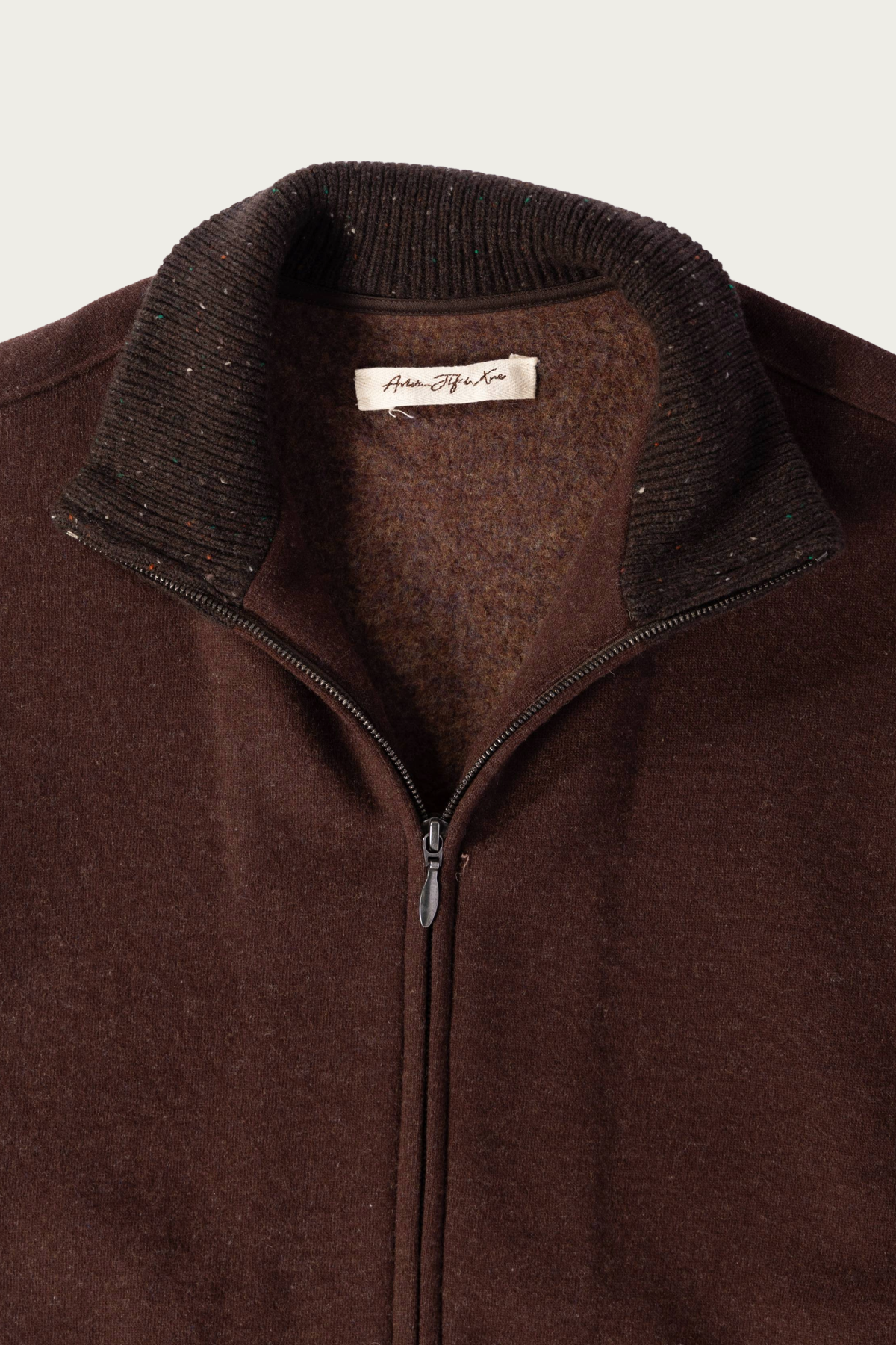 Aviva Jifei Xue - Drivers Knit Blouson - Brown Mix - Canoe Club