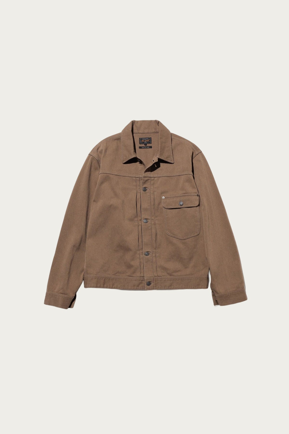 Beams Plus - Digger Jacket OC Pique - Organic Brown Cotton Iron-Dyeing - Canoe Club