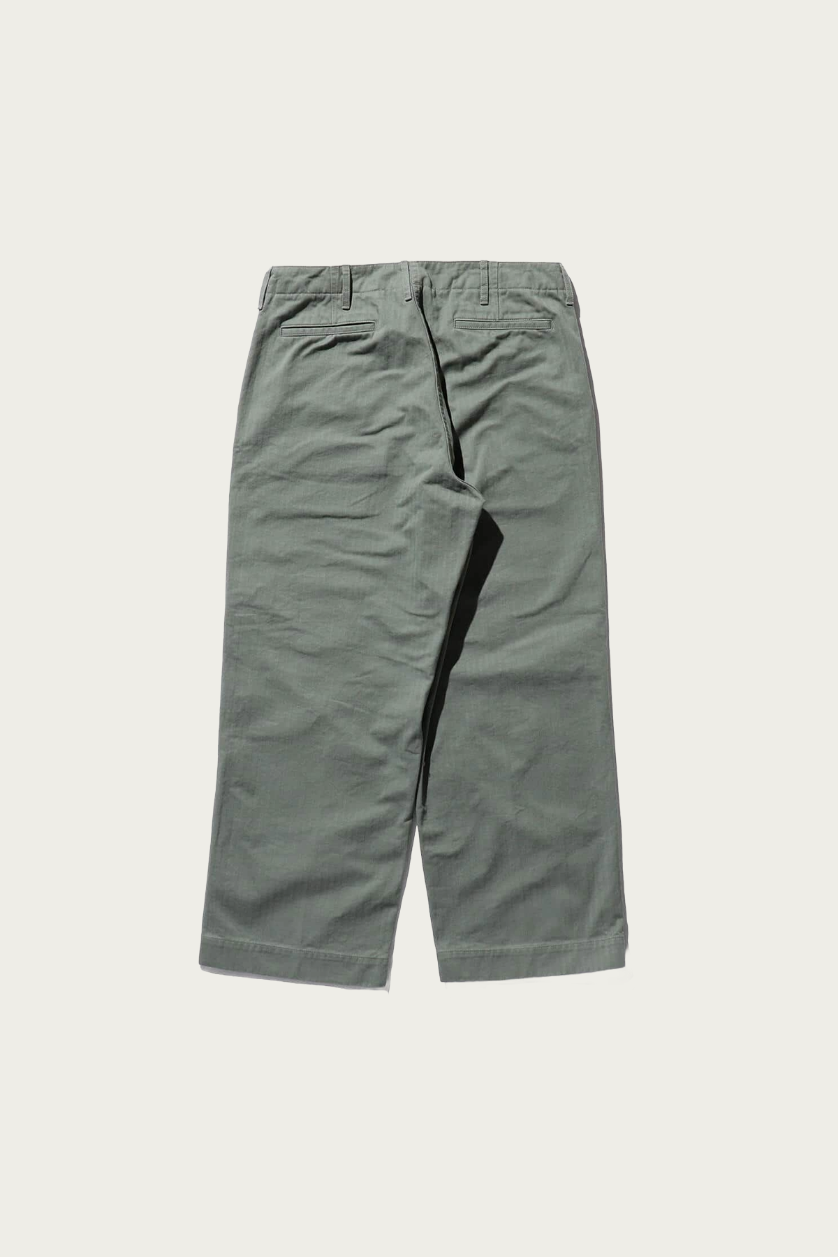 Beams Plus - MIL Trousers Herringbone - Sage - Canoe Club