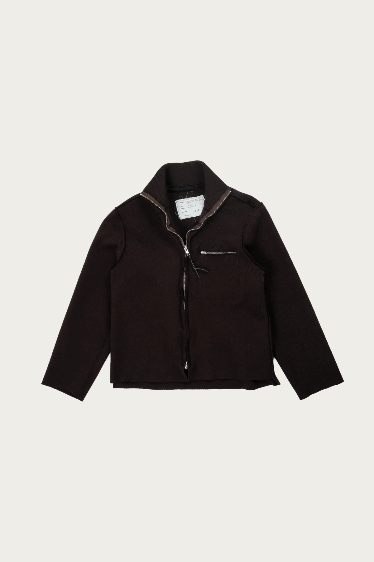 Camiel Fortgens - Zip-Up Knit - Dark Brown - Canoe Club