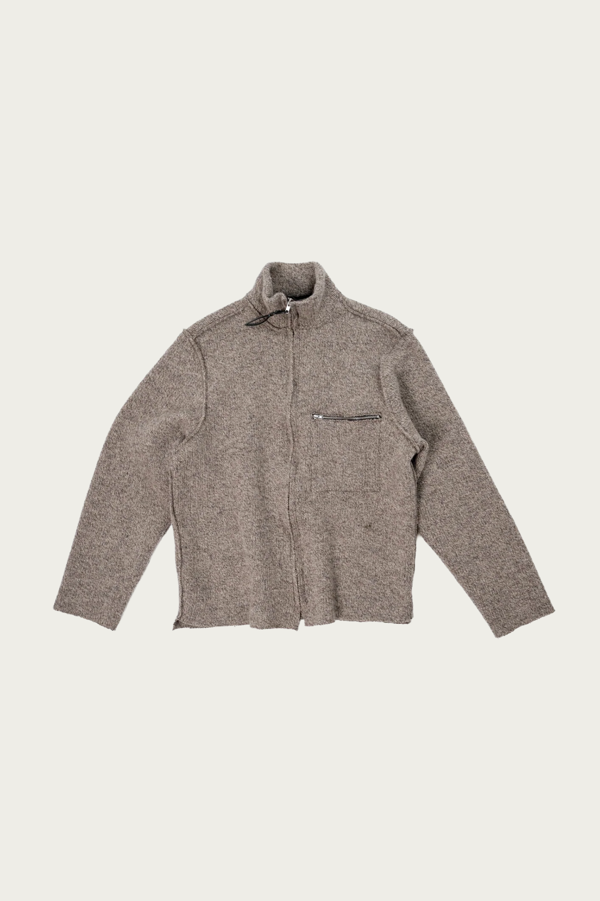 Camiel Fortgens - Zip-Up Knit - Melange Brown - Canoe Club
