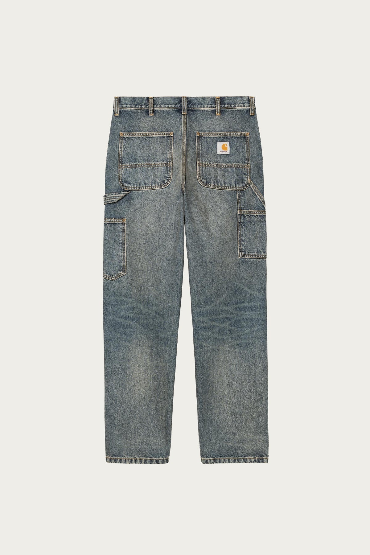 Carhartt Work In Progress - Single Knee Pant - Blue Worn Used Wash - Canoe Club