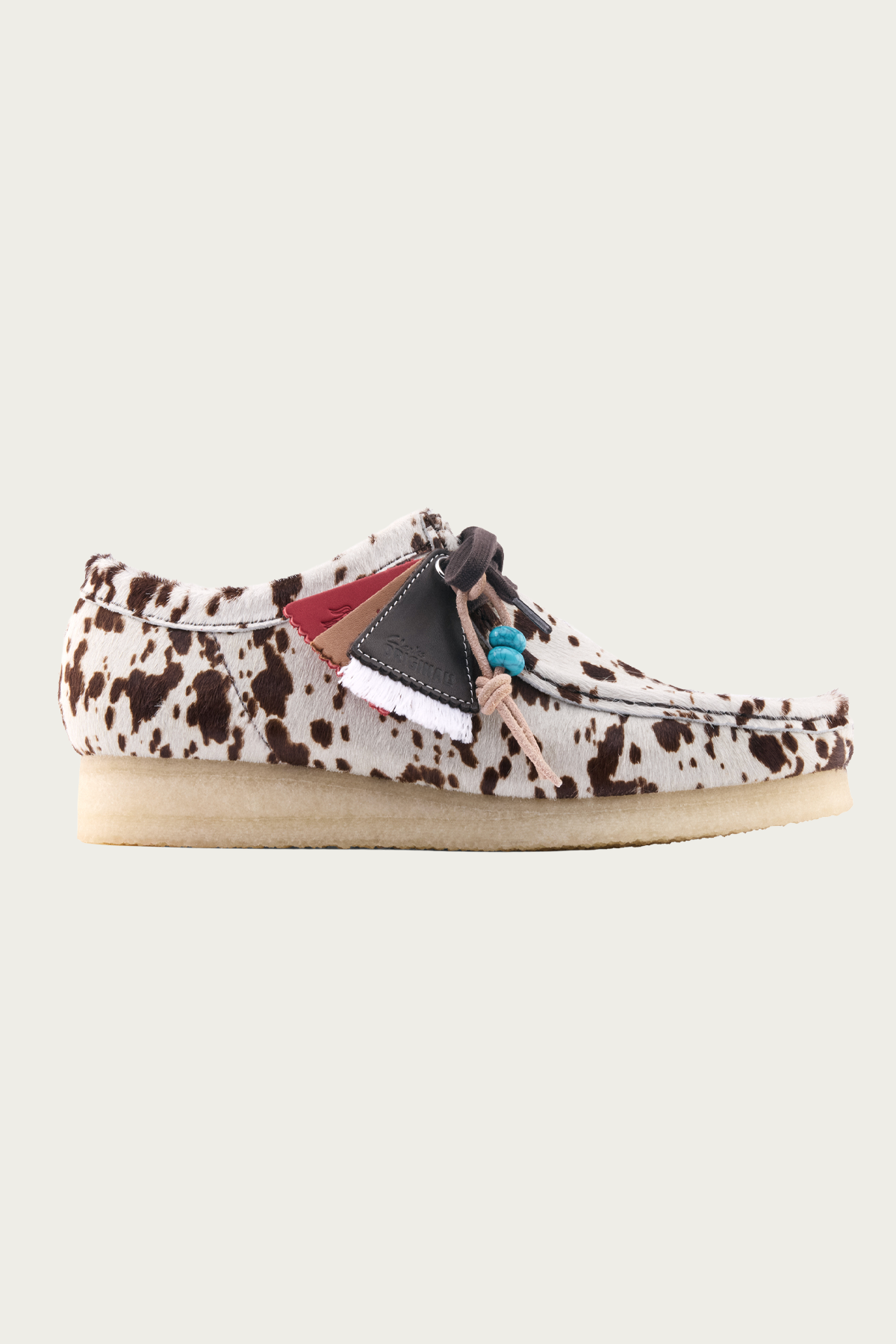 Clarks - Wallabee - Brown Cow Print - Canoe Club