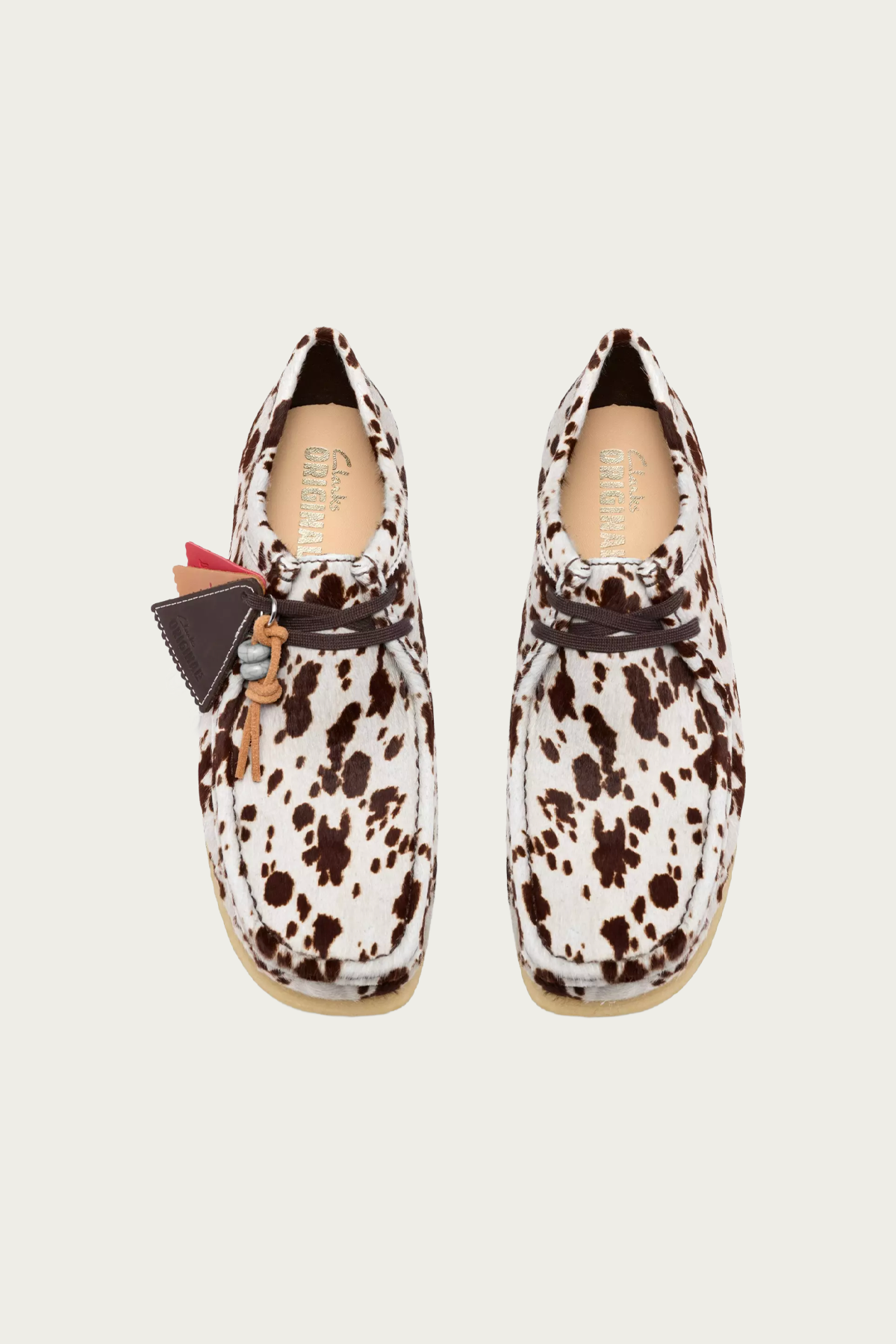 Clarks - Wallabee - Brown Cow Print - Canoe Club