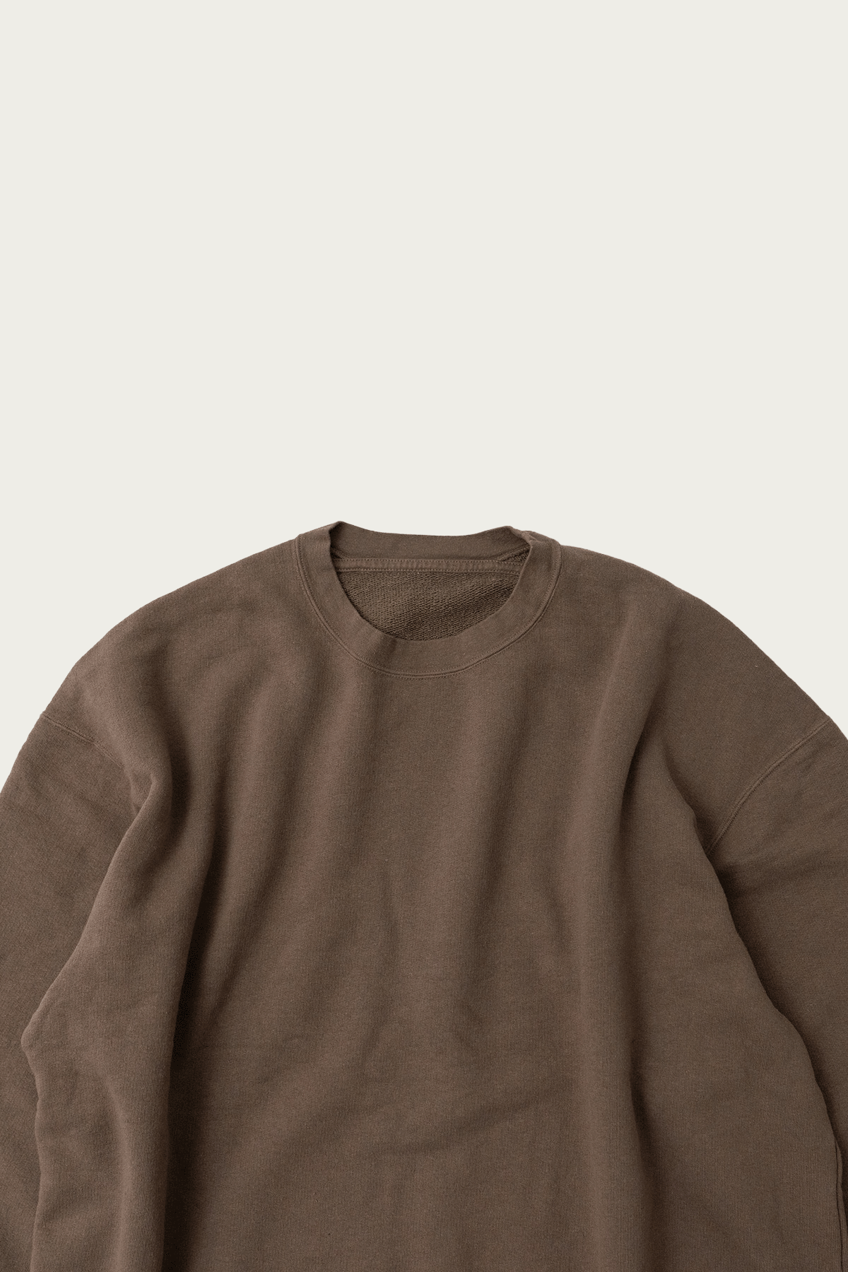 CONFECT - Upcyclino Basic Loop Back Jersey Sweat Shirt - Mocha - Canoe Club