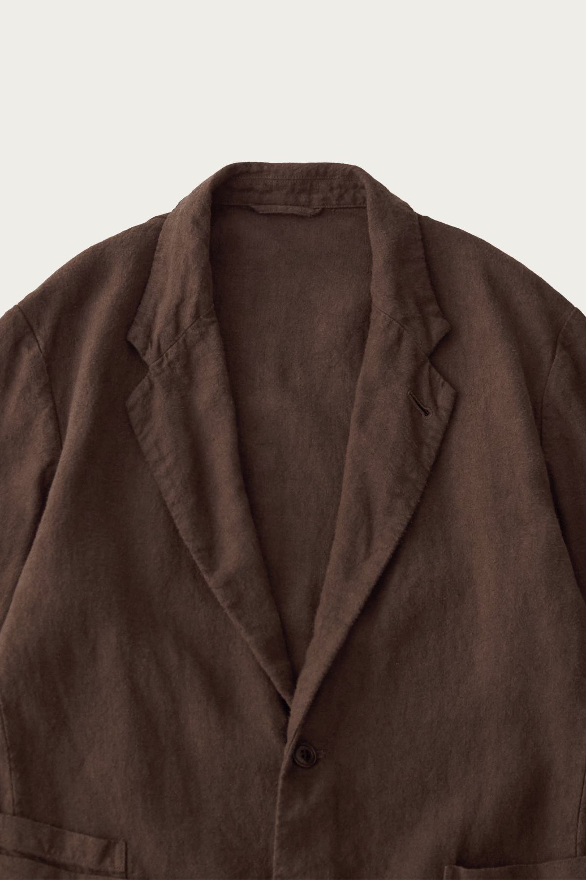 CONFECT - Brushed Linen Jacket - Brown - Canoe Club