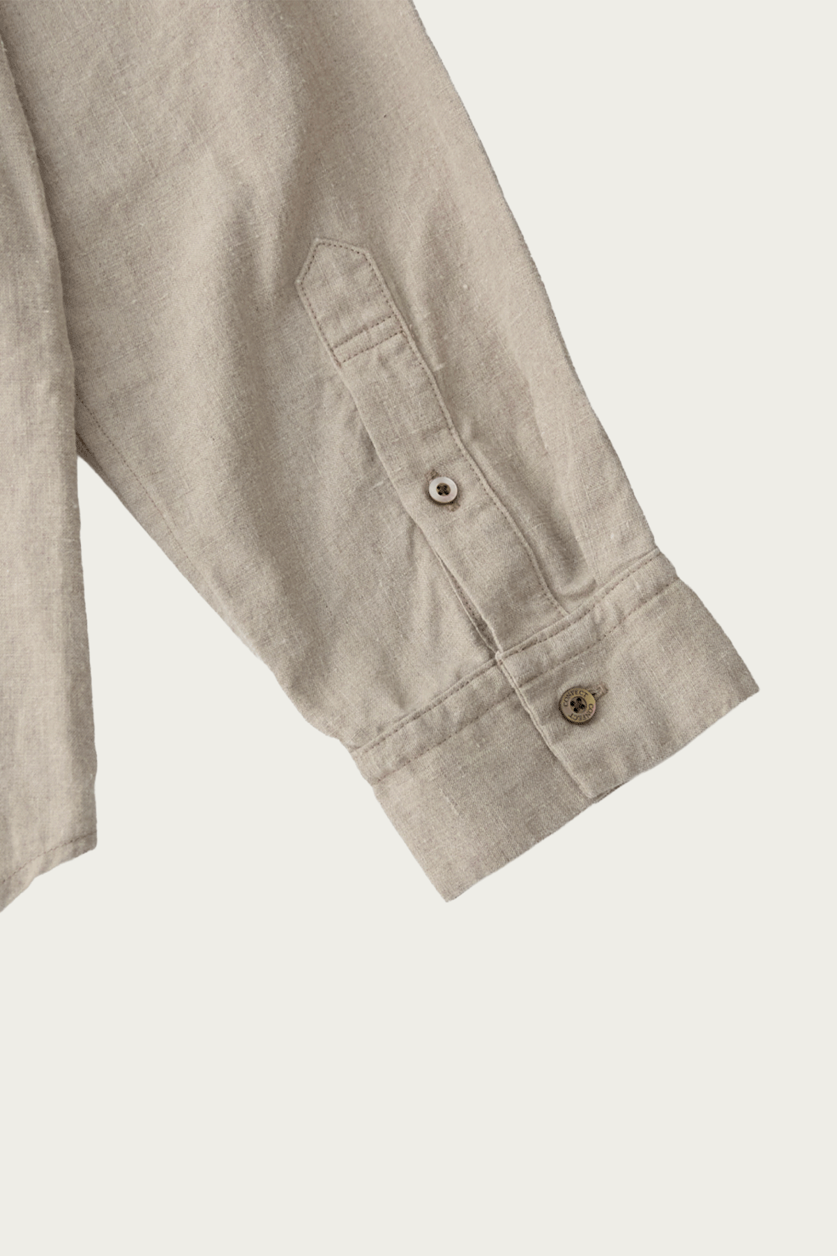 CONFECT - Brushed Linen Regular Collar Shirt - Natural - Canoe Club
