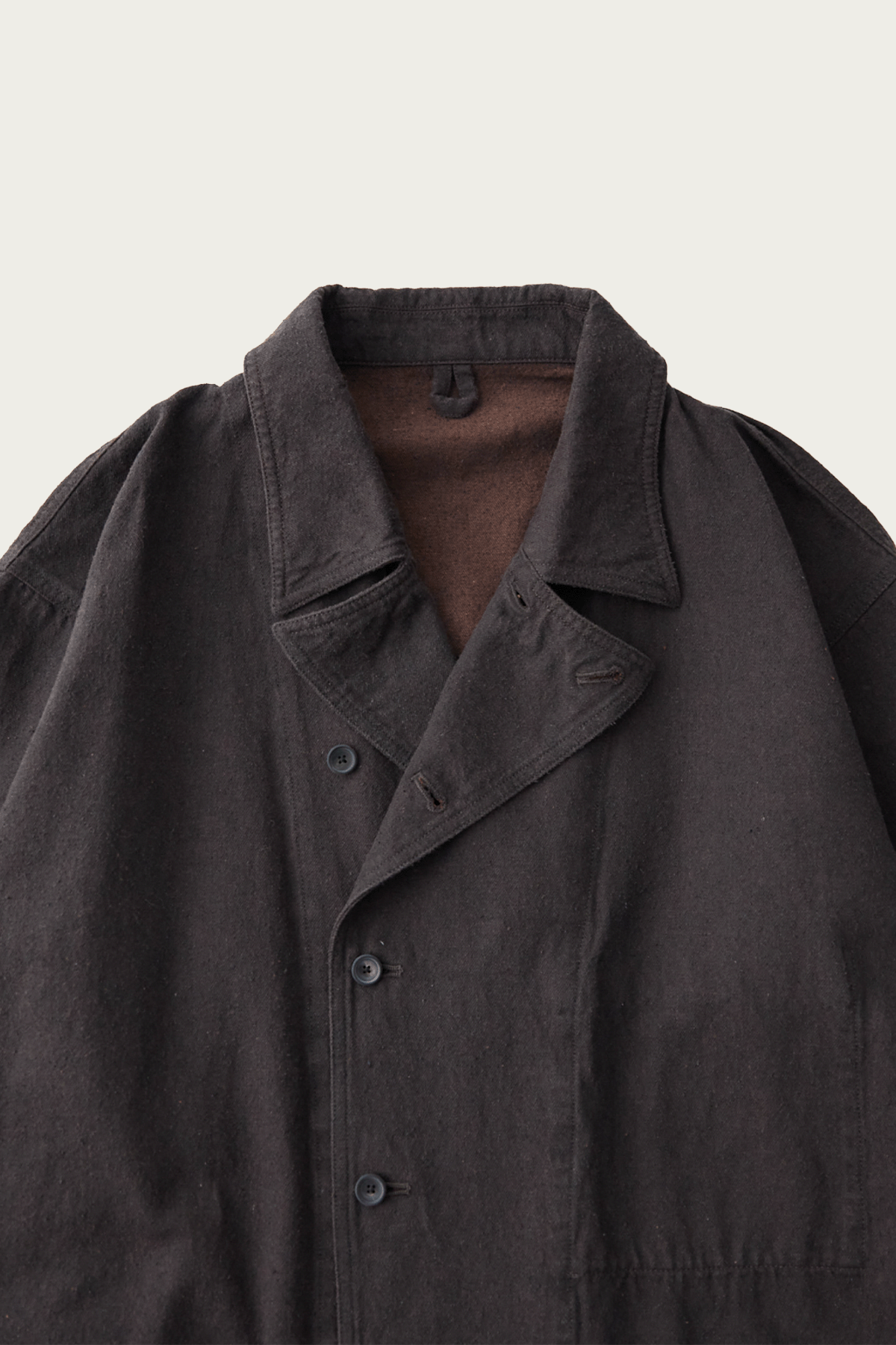 CONFECT - Silk Linen Cotton Nep Shirt Jacket - Brown - Canoe Club