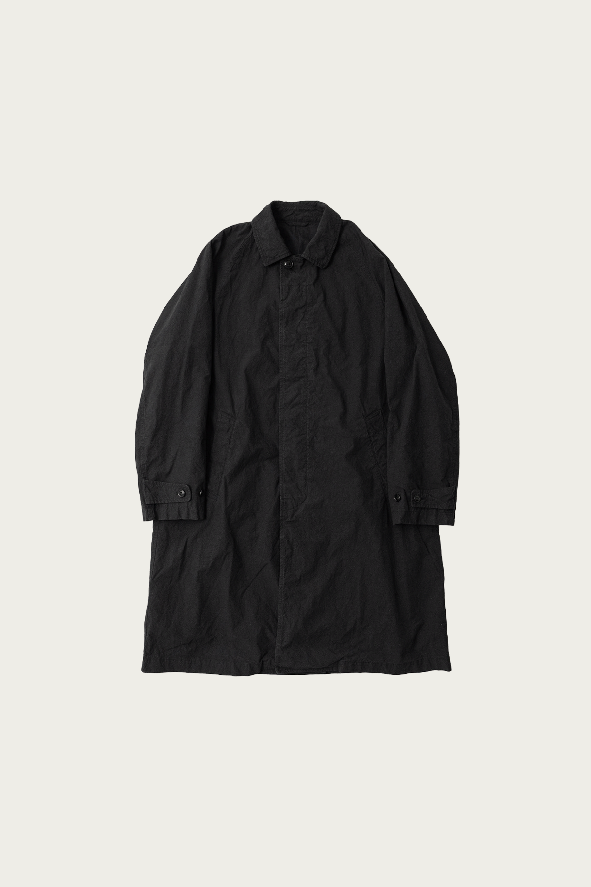 CONFECT - Supima Cotton Oxford Topcoat - Black - Canoe Club