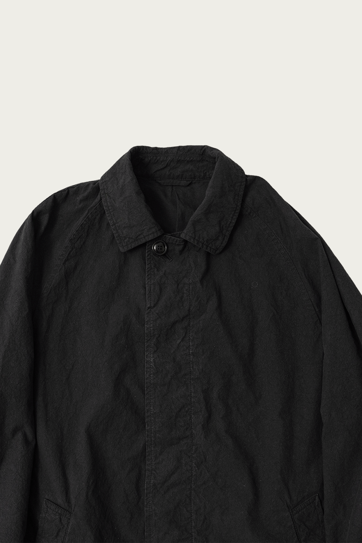 CONFECT - Supima Cotton Oxford Topcoat - Black - Canoe Club