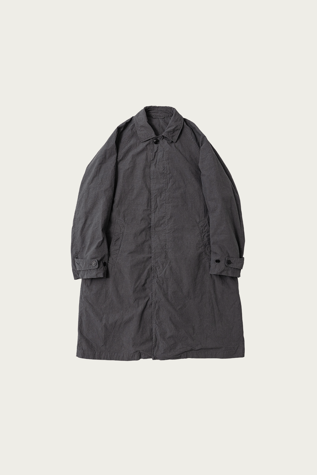 CONFECT - Supima Cotton Oxford Topcoat - Coal Grey - Canoe Club