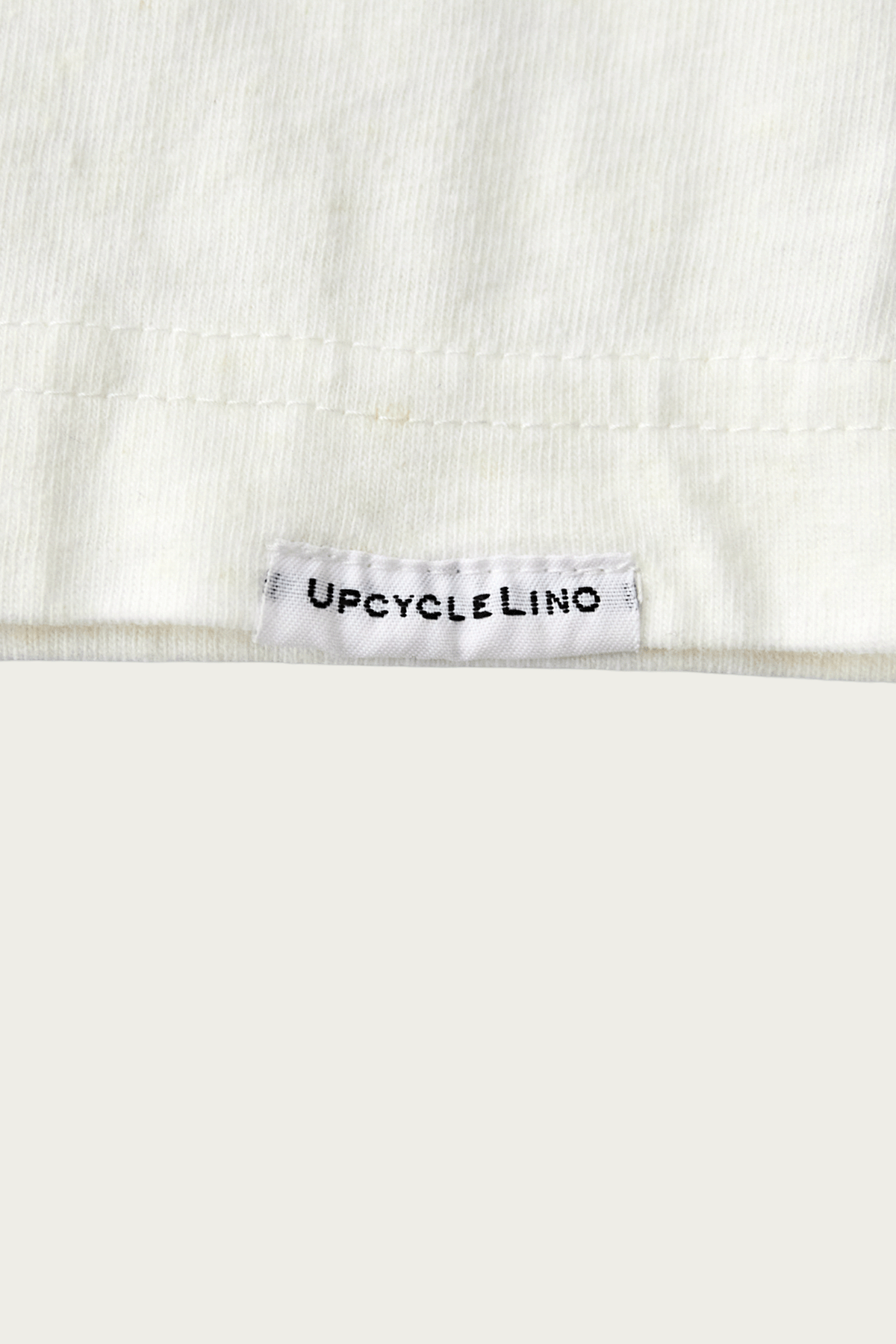 CONFECT - Upcyclino Basic Jersey Long Sleeve Big T-Shirt - Off White - Canoe Club