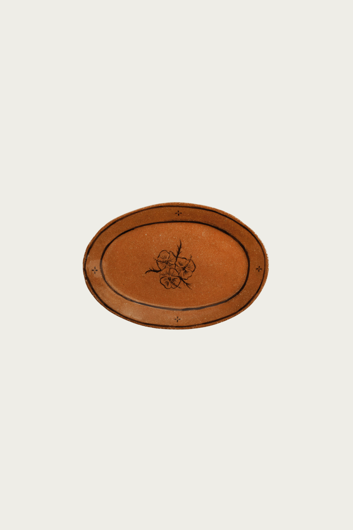 Danny D's Mud Shop - Brown Flower - Santa Fe Oval Coupe - Canoe Club