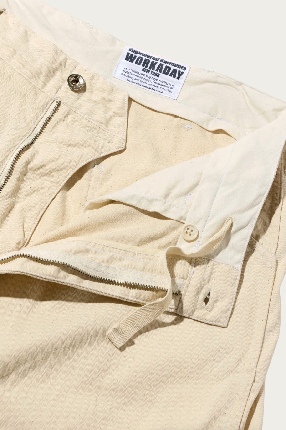 Engineered Garments Workaday - Painter Pant - Natural 7oz Cotton HB Twill - Canoe Club