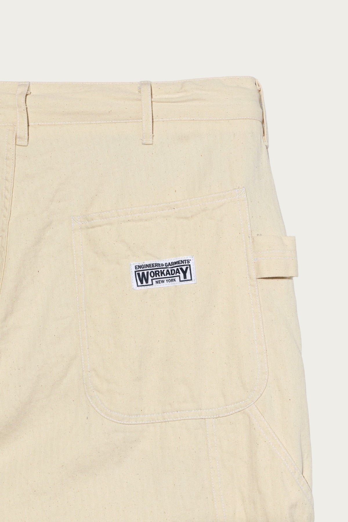 Engineered Garments Workaday - Painter Pant - Natural 7oz Cotton HB Twill - Canoe Club