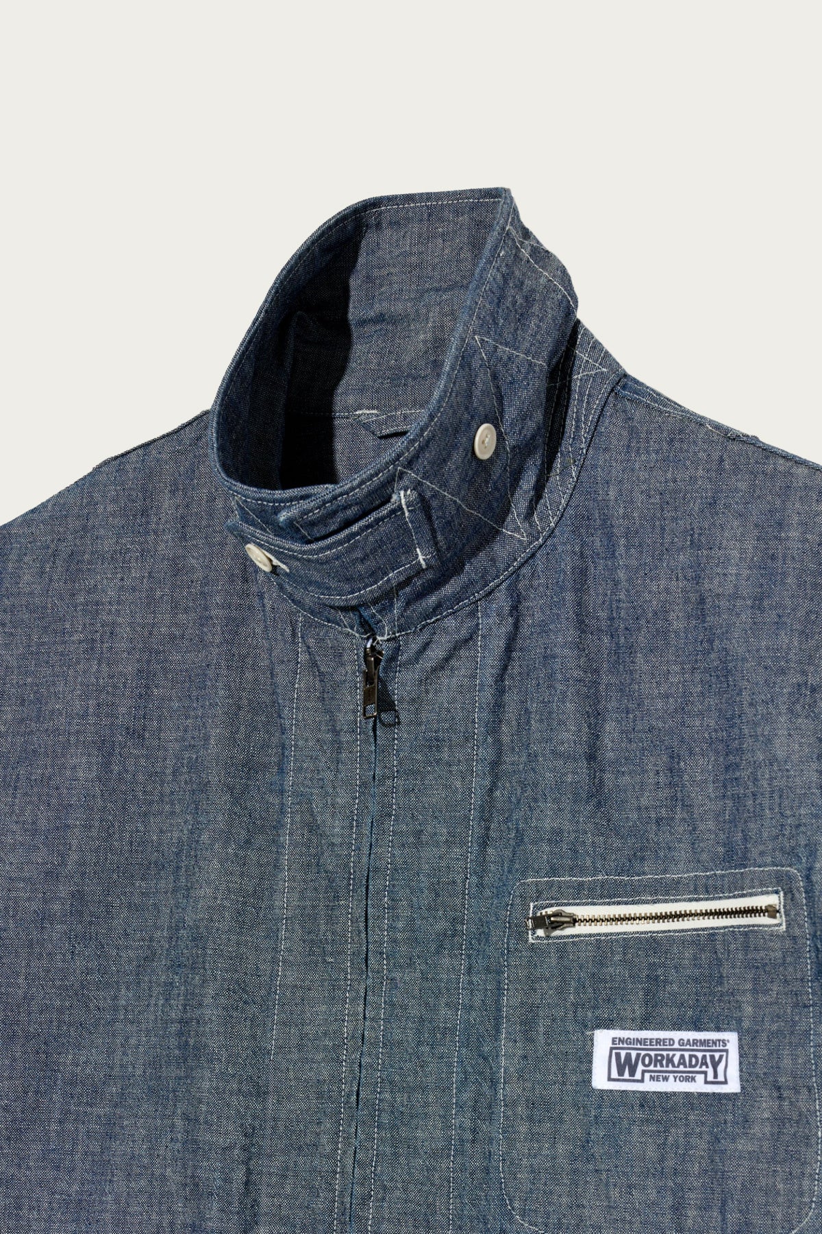 Engineered Garments Workaday - Short Jacket - Indigo 10oz Sea Canvas - Canoe Club