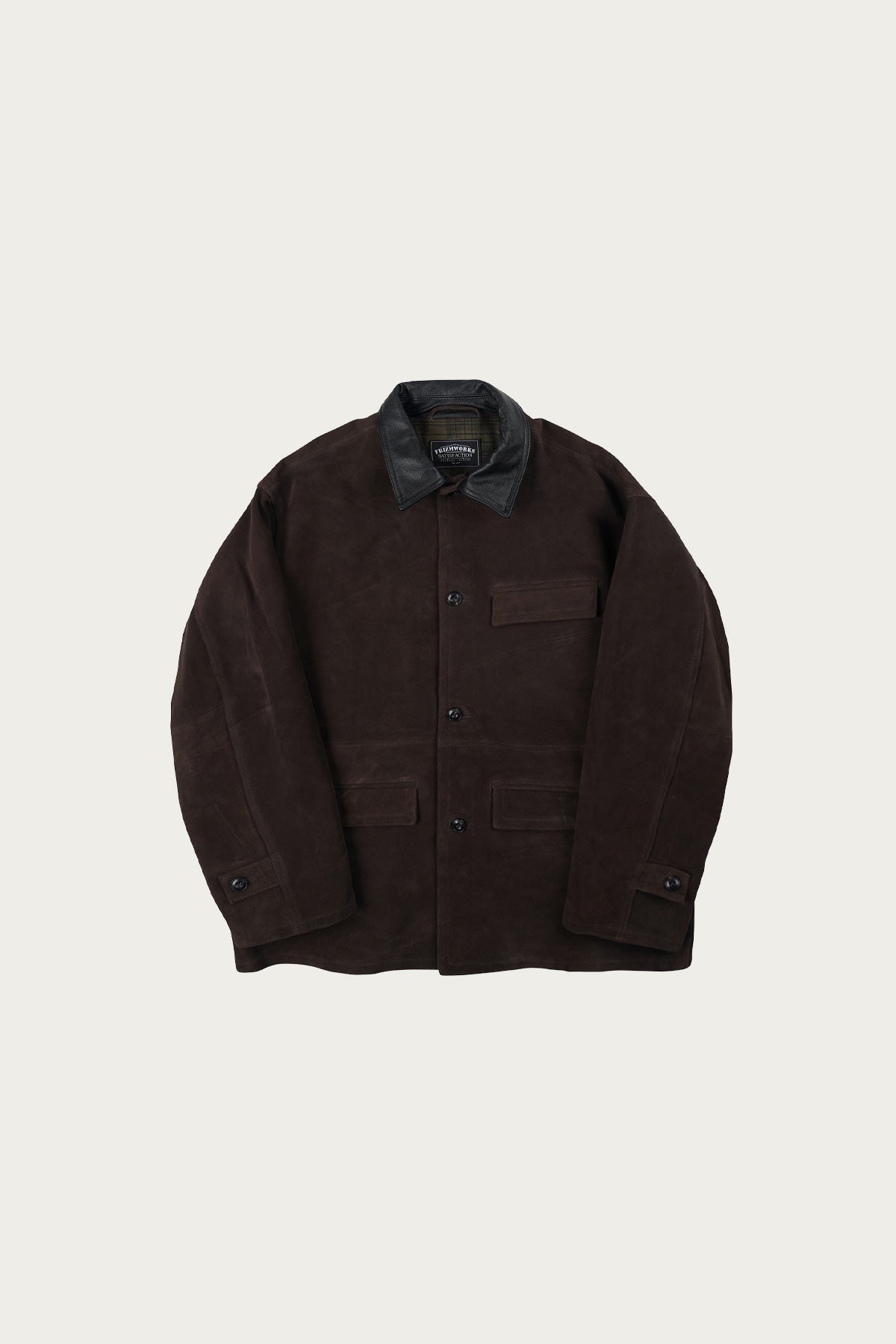 FrizmWORKS - Suede French Car Coat - Brown - Canoe Club
