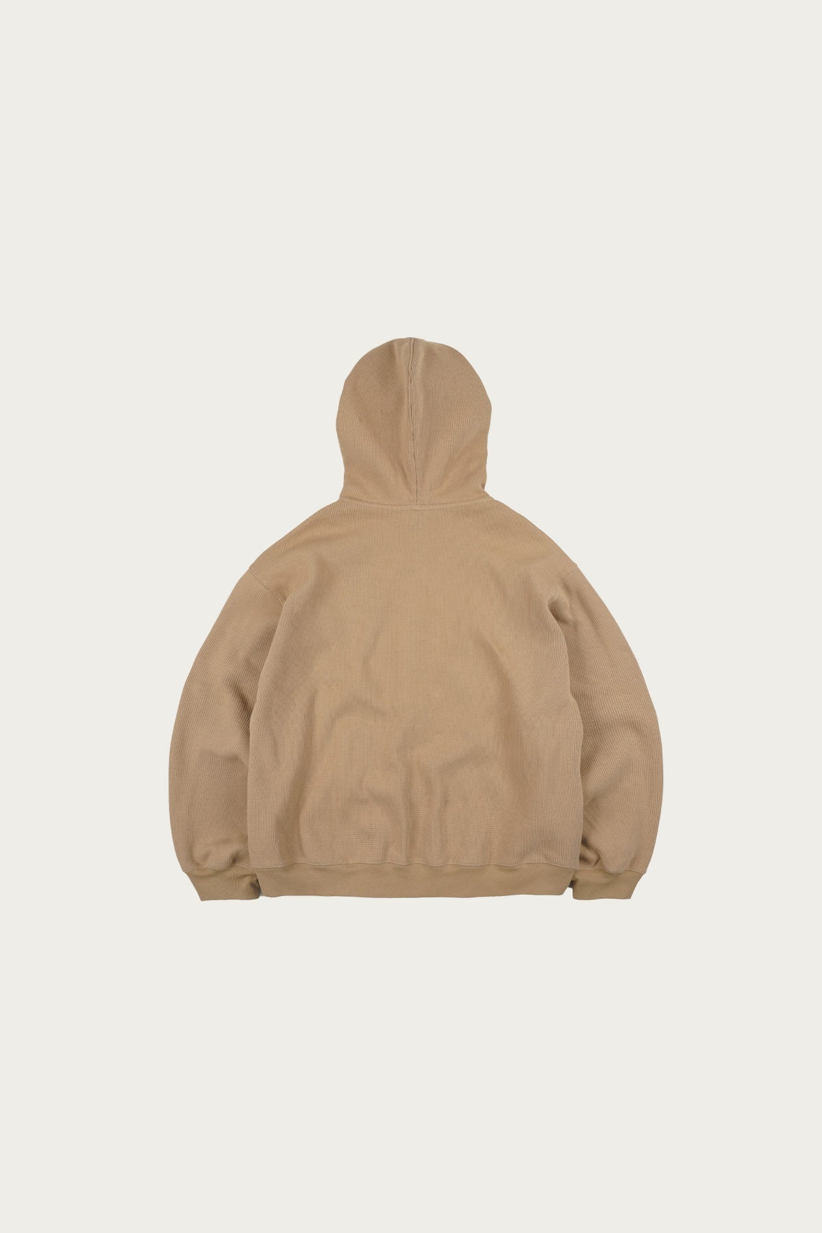 FrizmWORKS - Waffle Hood Zip Up Parka - Beige - Canoe Club