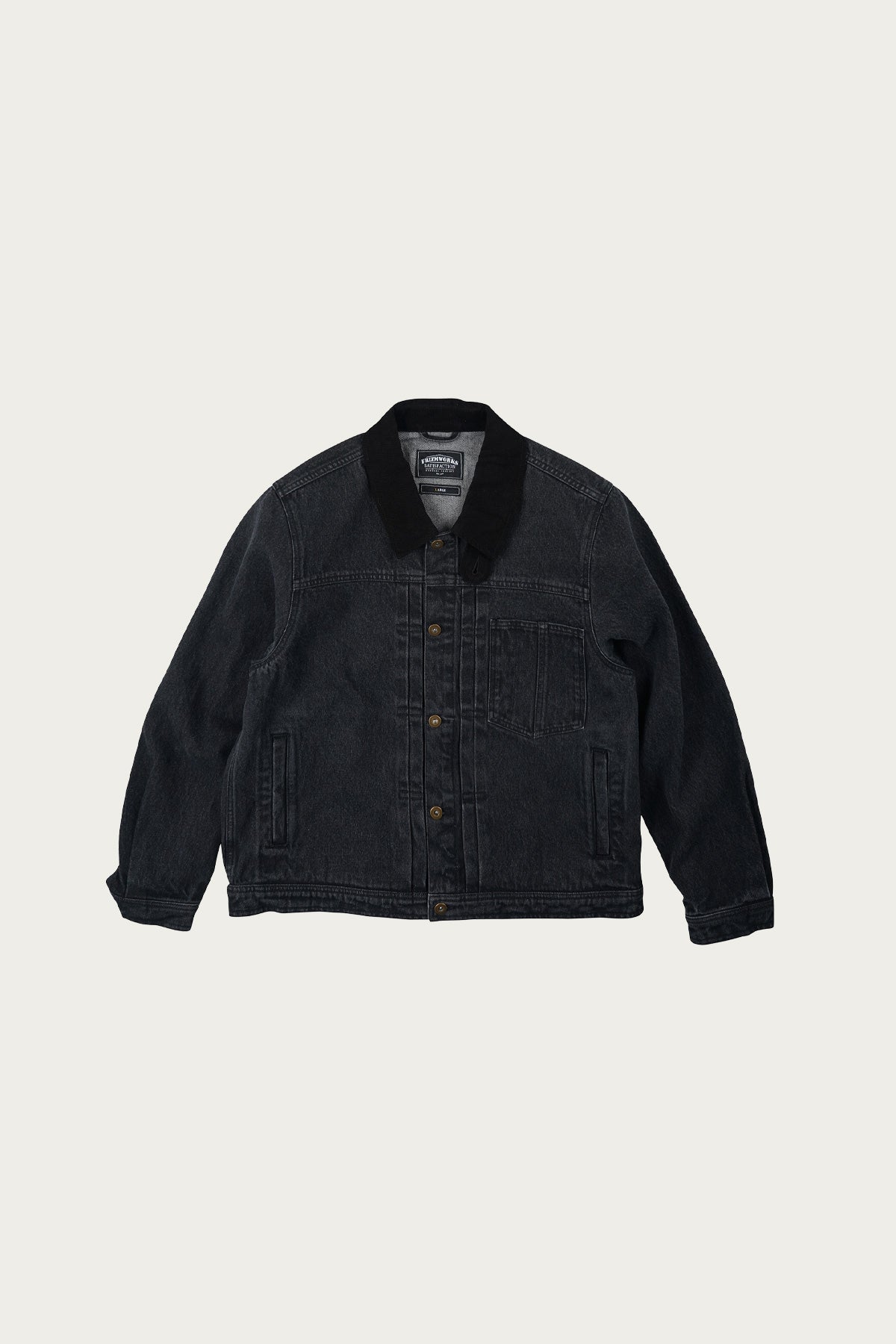FrizmWORKS - Washed Denim Trucker - Black - Canoe Club