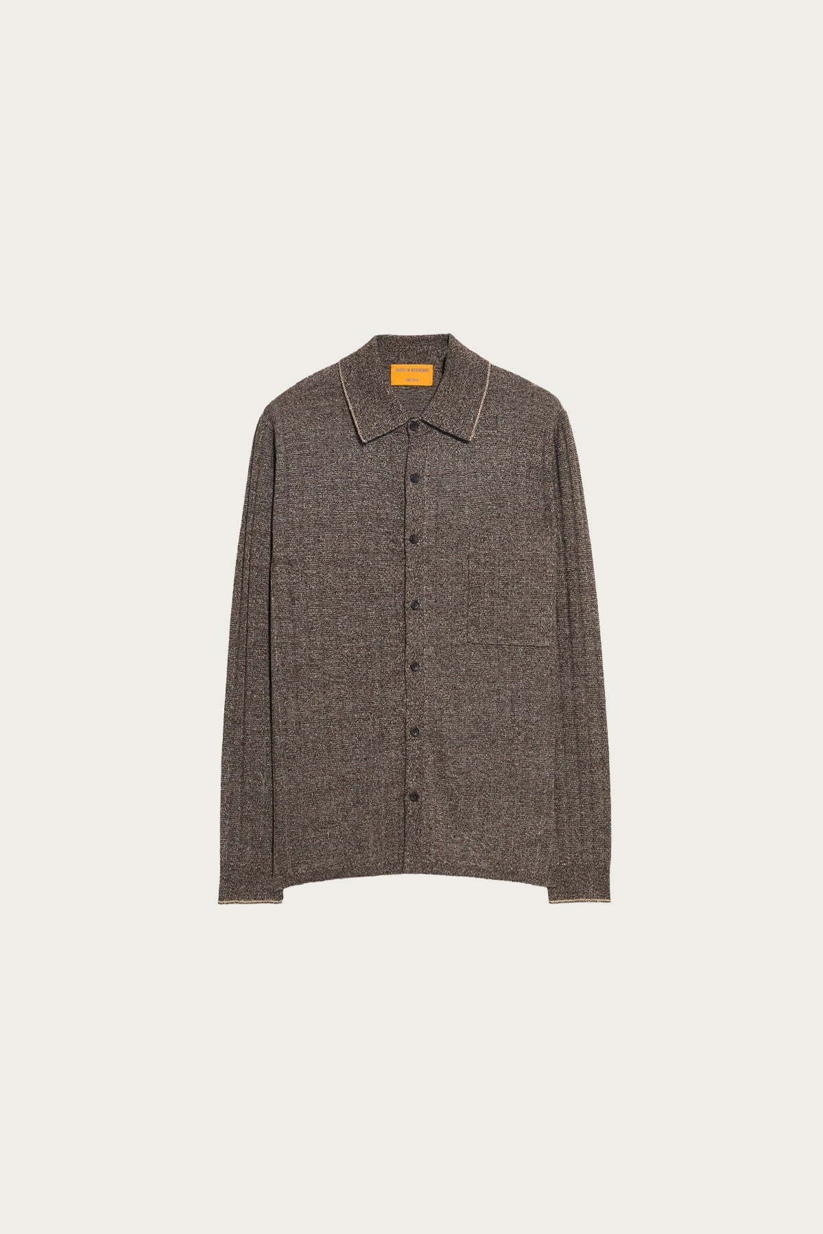 Guest In Residence - Linen Blend Button Up! Shirt - Chestnut - Canoe Club
