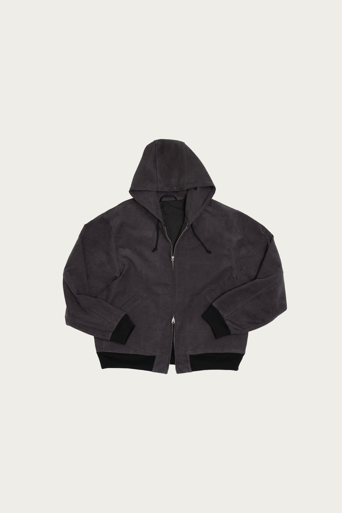 James Coward - Parka - Grey Heavy Cotton Moleskin - Canoe Club