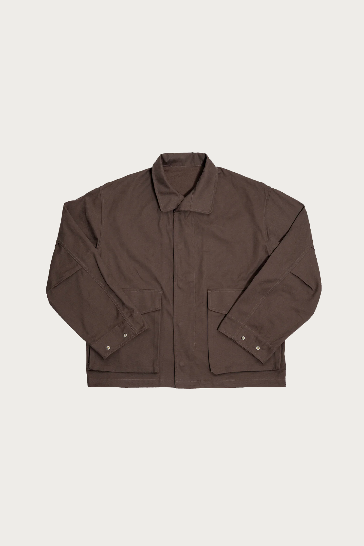 James Coward - Six Jacket - Brown Cotton Canvas - Canoe Club