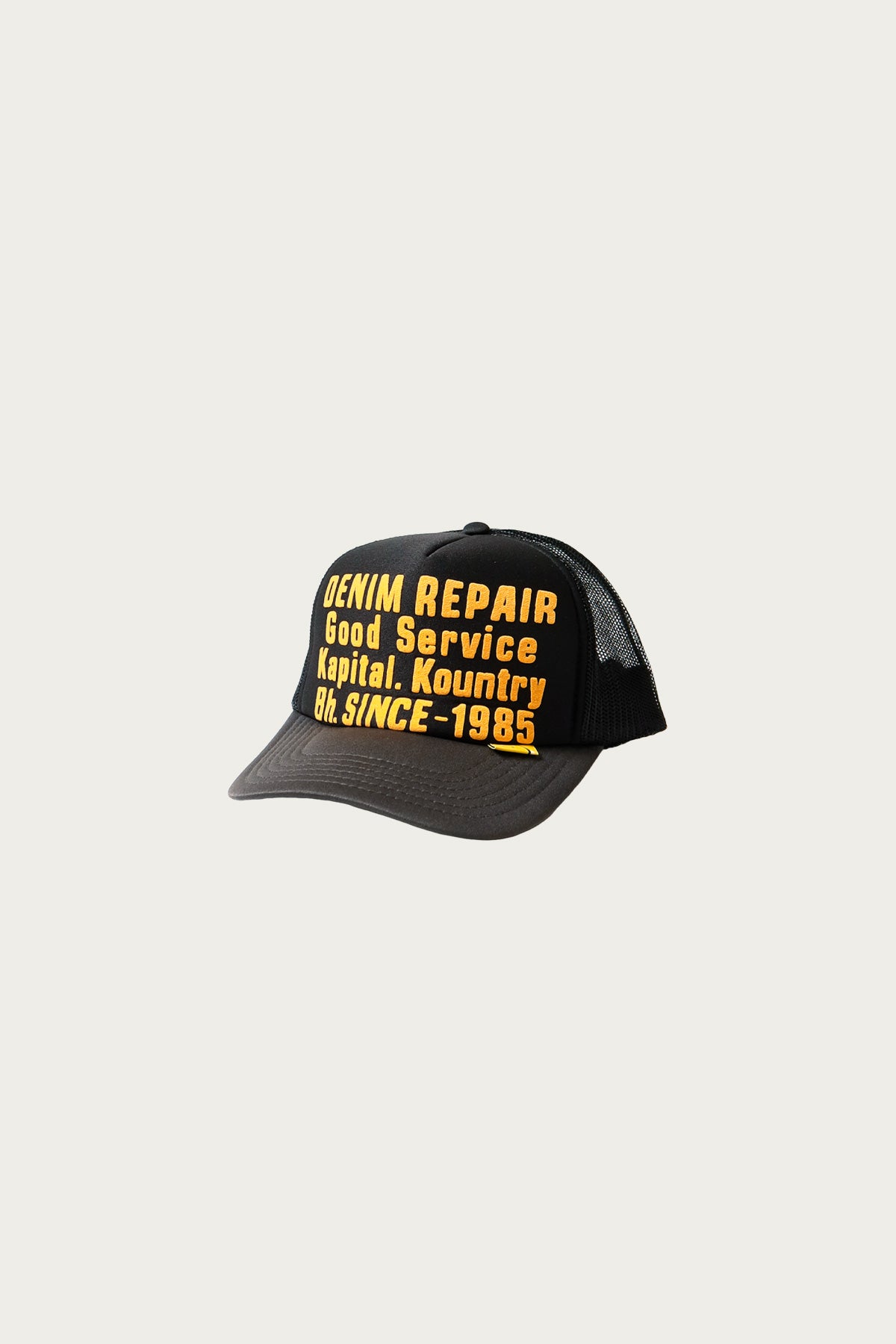 Kapital - DENIM REPAIR SERVICE Truck Cap - Black - Canoe Club