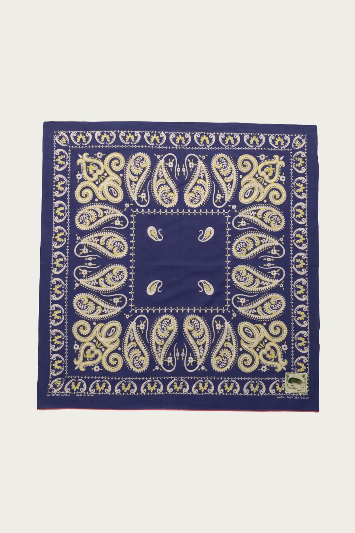 Kapital - Fastcolor Selvedge Bandanna (SAMBO Paisely) 30x30 - Purple - Canoe Club