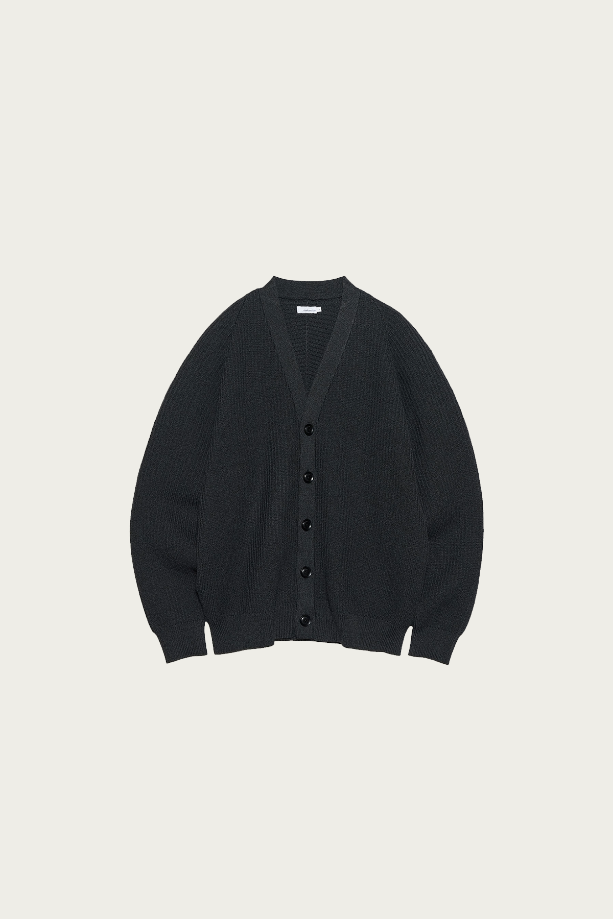 nanamica - 5G Knit Cardigan - Black - Canoe Club