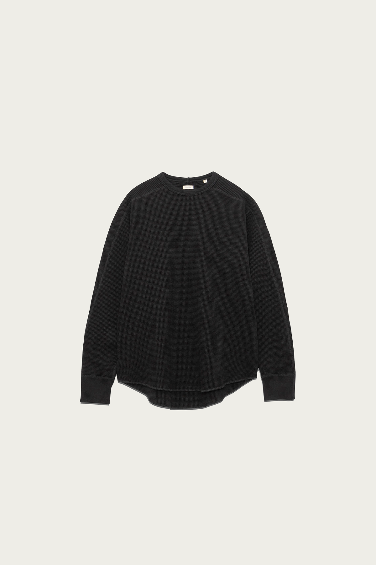 nanamica - Crew Neck Thermal Sweat - Black - Canoe Club