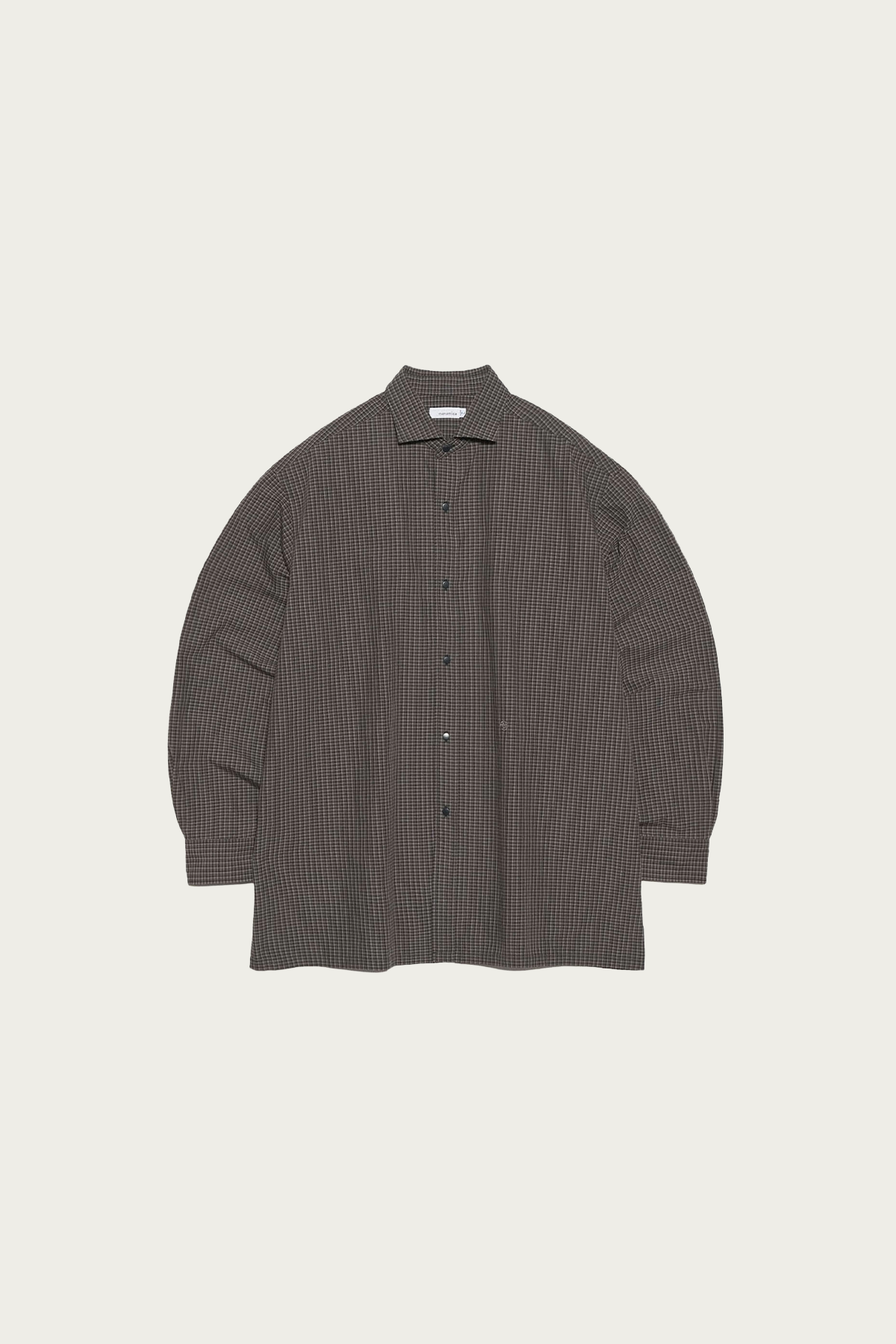 nanamica - Micro Plaid Wind Shirt - Navy - Canoe Club