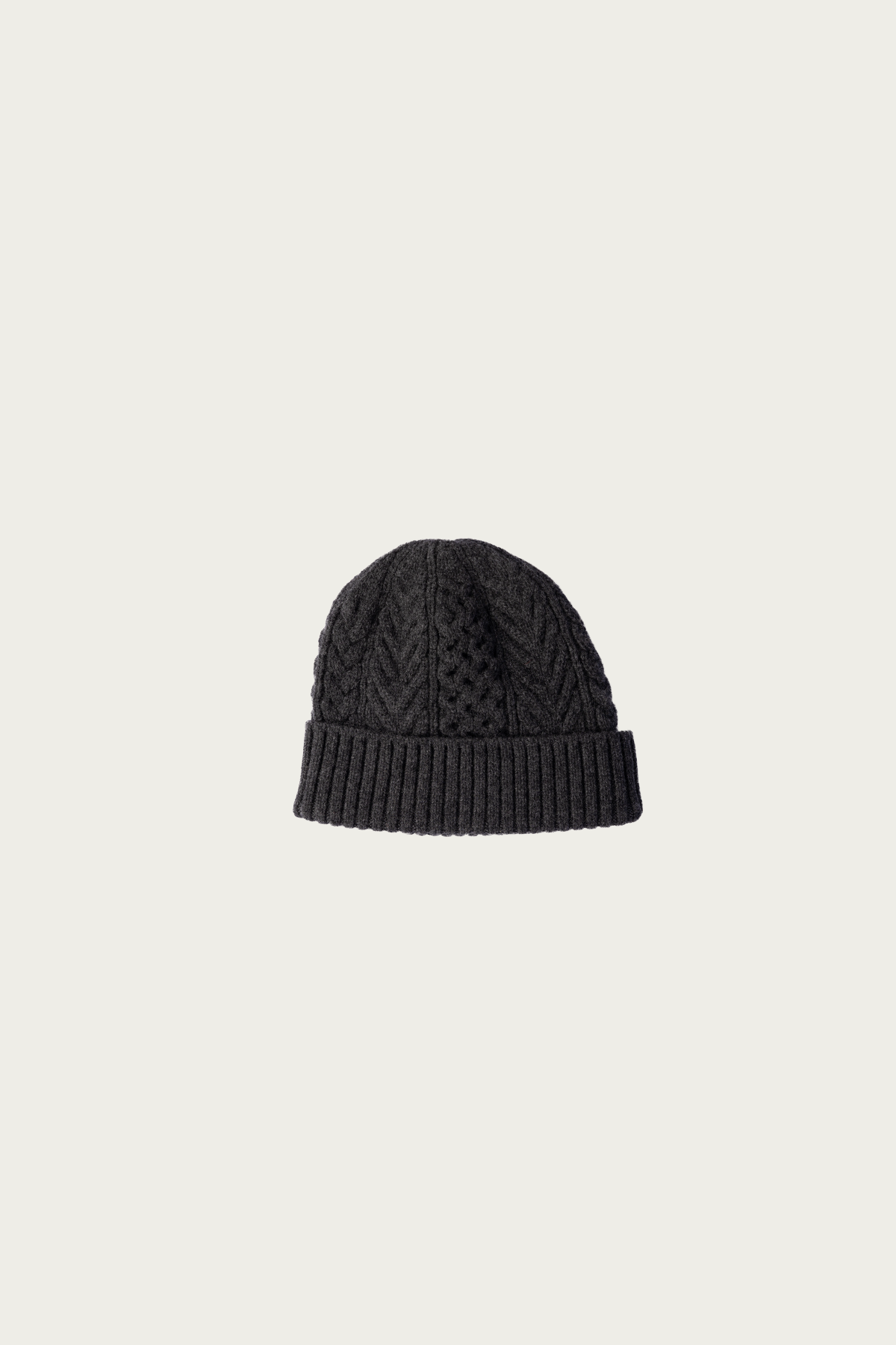 orSlow - Classic Aran Beanie Crafted In Japan - Charcoal Gray - Canoe Club