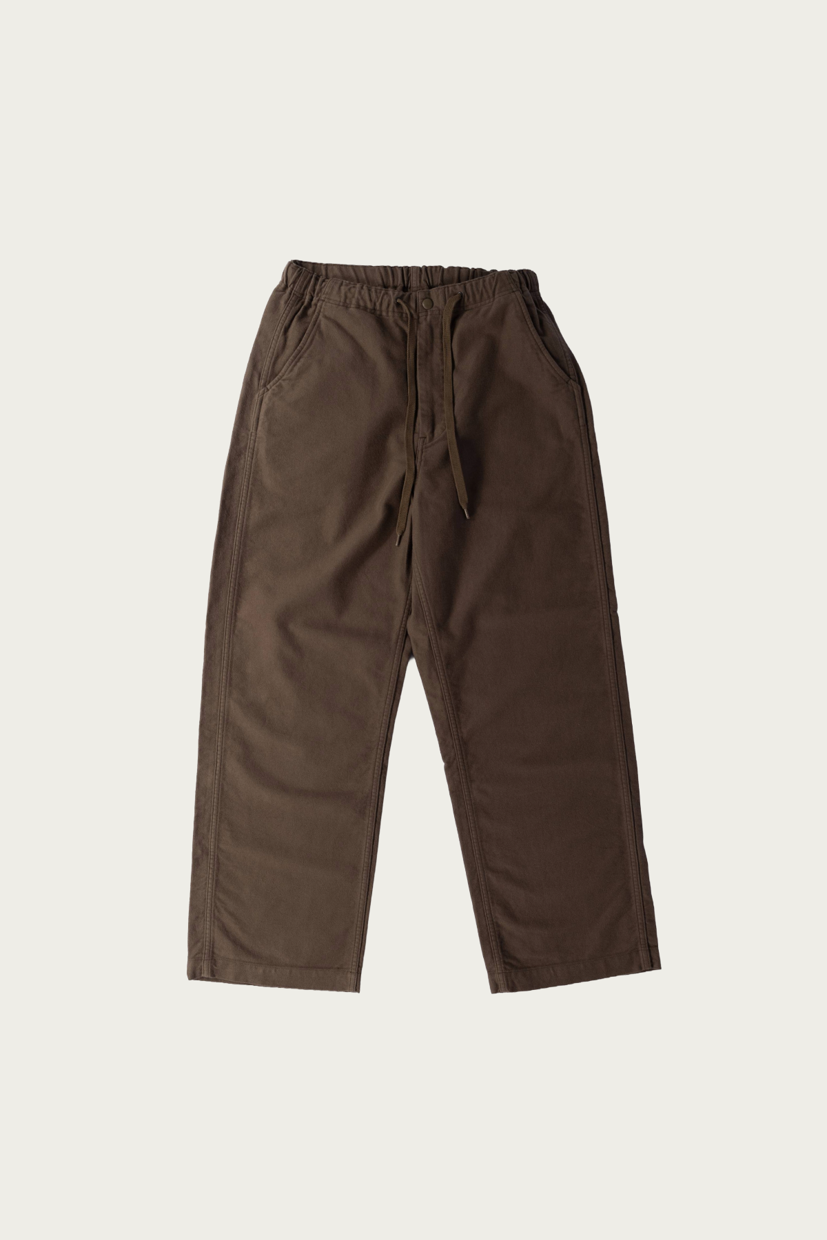orSlow - New Yorker Brushed Wide Trousers - Moss Gray - Canoe Club