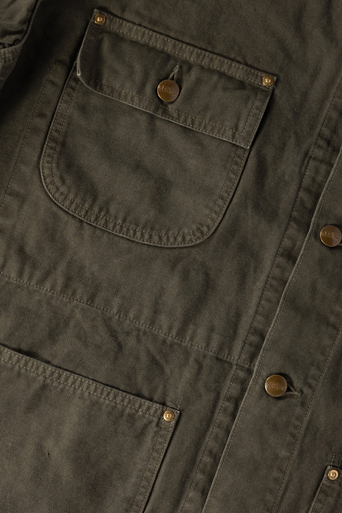 orSlow - Relax Fit Oxford Coverall - Army Green - Canoe Club
