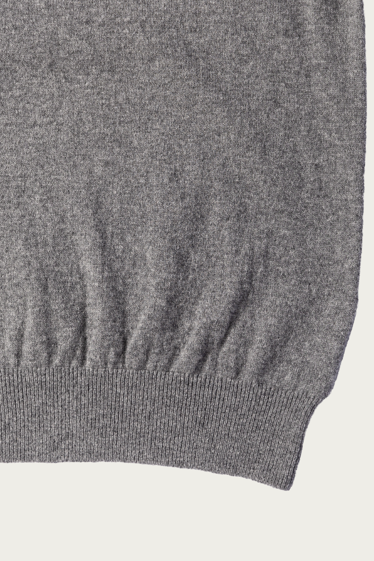 orSlow - Simple Crew Neck Sweater Crafted In Japan - Heather Gray - Canoe Club