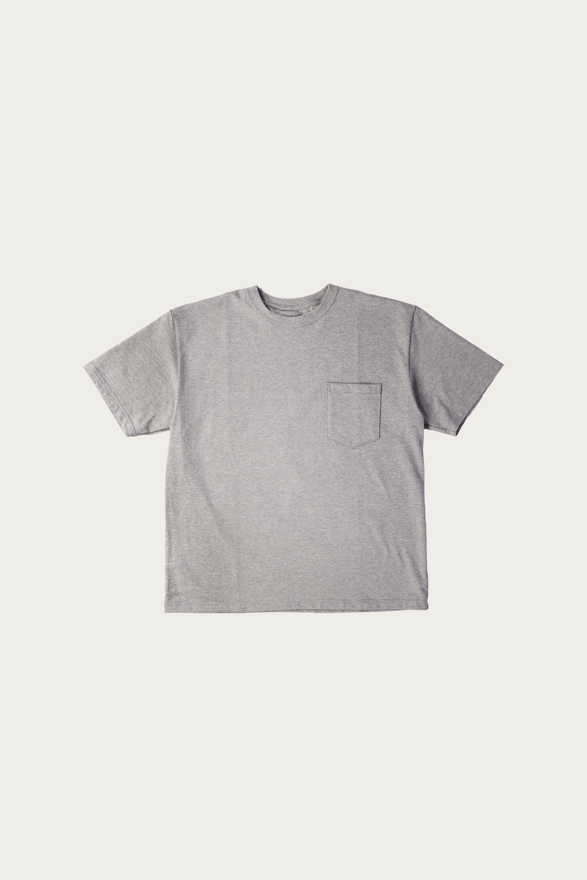 orSlow - Sturdy Cotton T-Shirt With Pocket - Heather Gray - Canoe Club