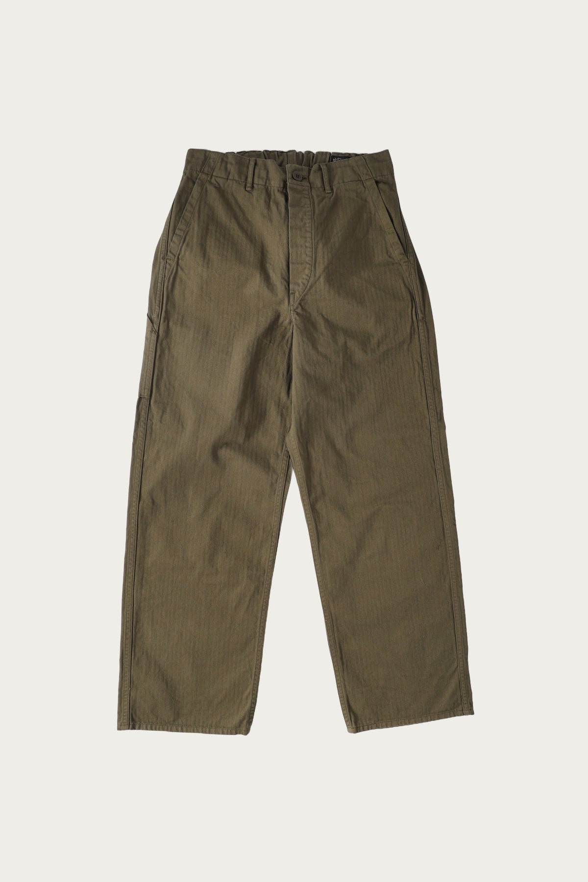 orSlow - Wide Fit French Work Pants - Army Green - Canoe Club