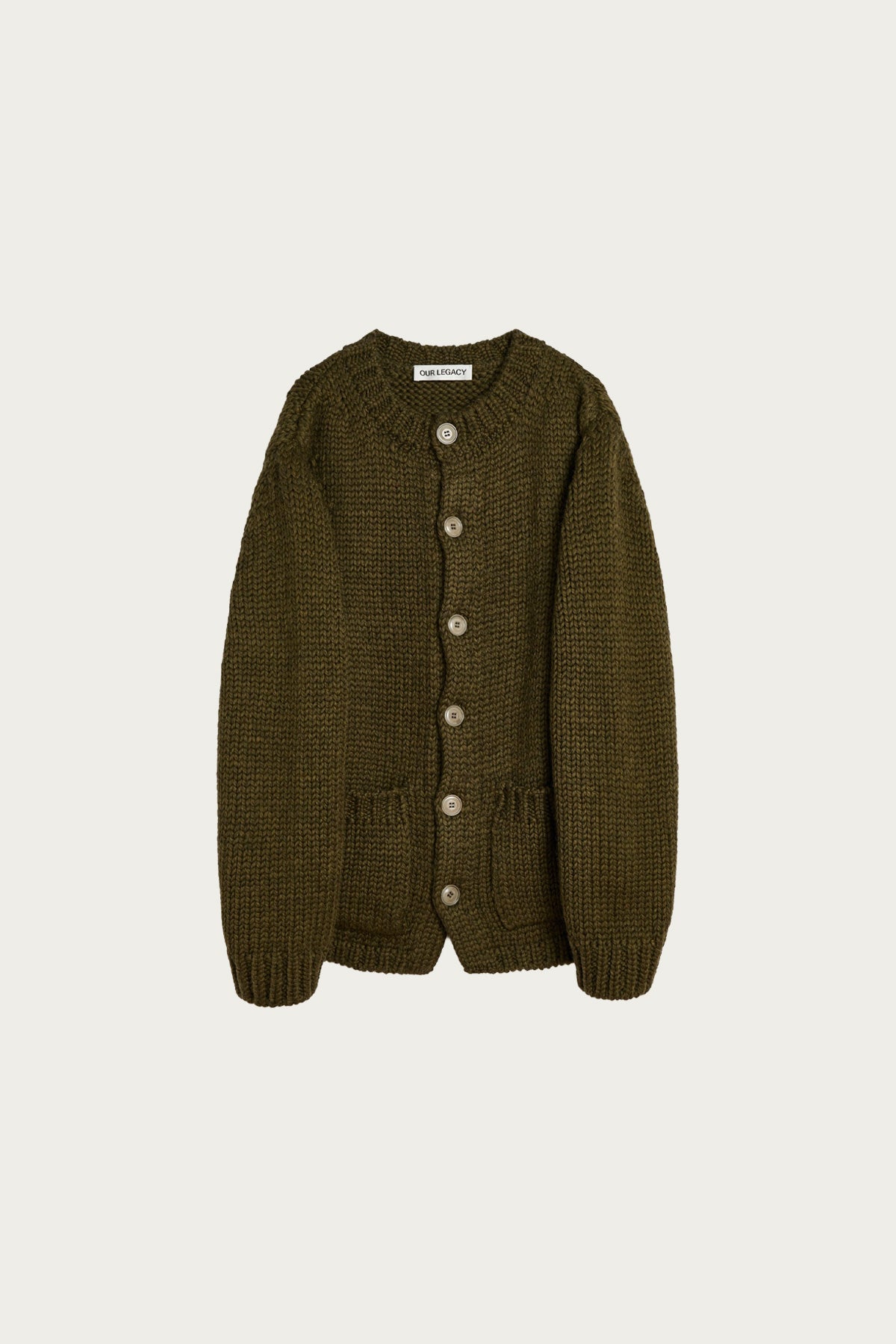 Our Legacy - Over Cardigan - Olive Mega Alpaca Wool - Canoe Club