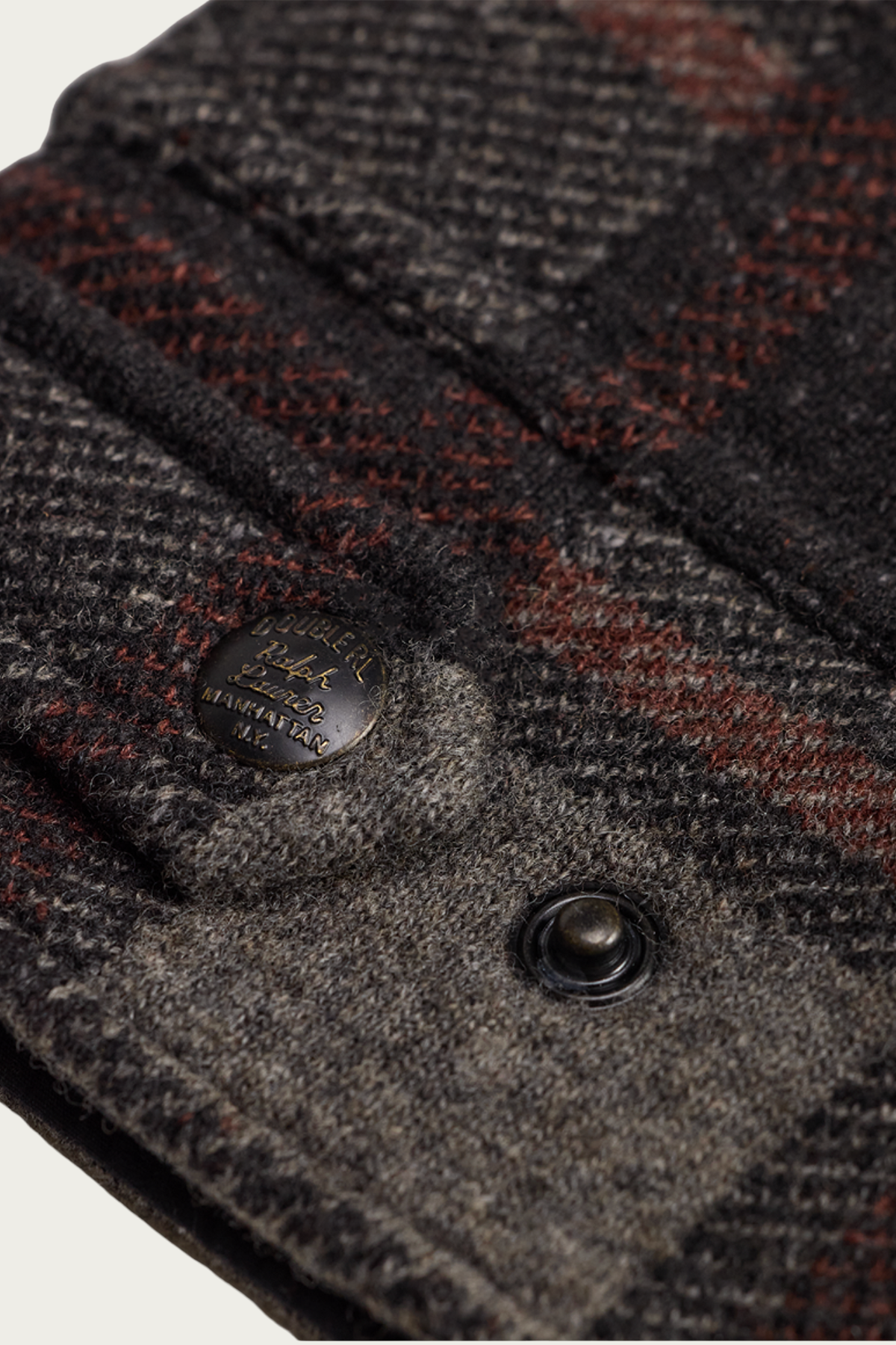 RRL - Long-Sleeve Wool Ralston Plaid Cardigan - Grey Multi - Canoe Club