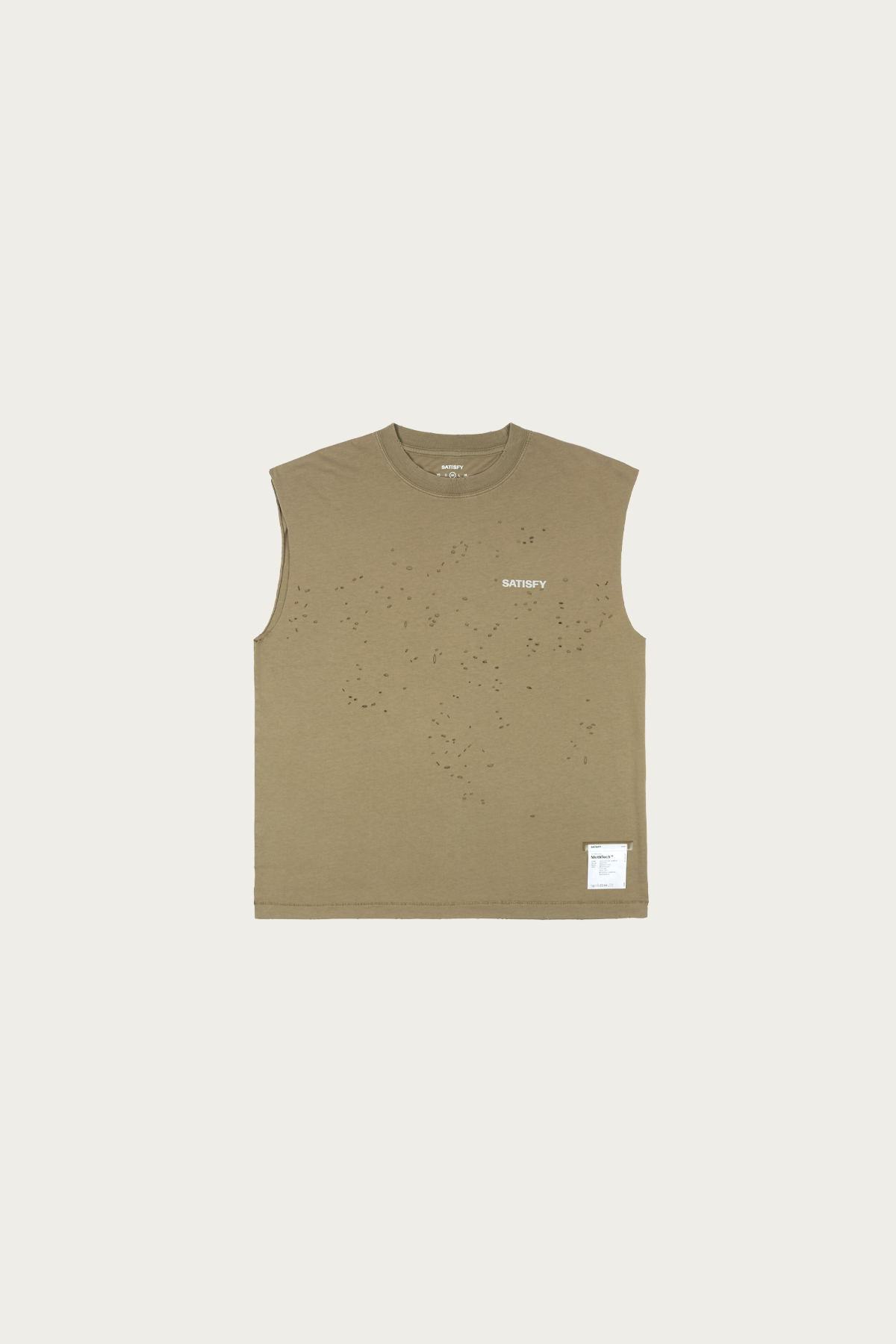 Satisfy Running - MothTech Muscle Tee - Aged Capers - Canoe Club