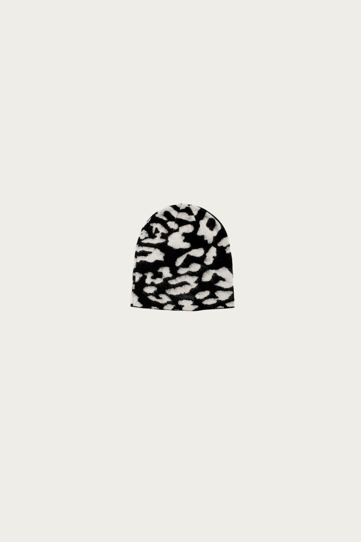 Stüssy - Cashmere Leopard Skullcap - Black - Canoe Club