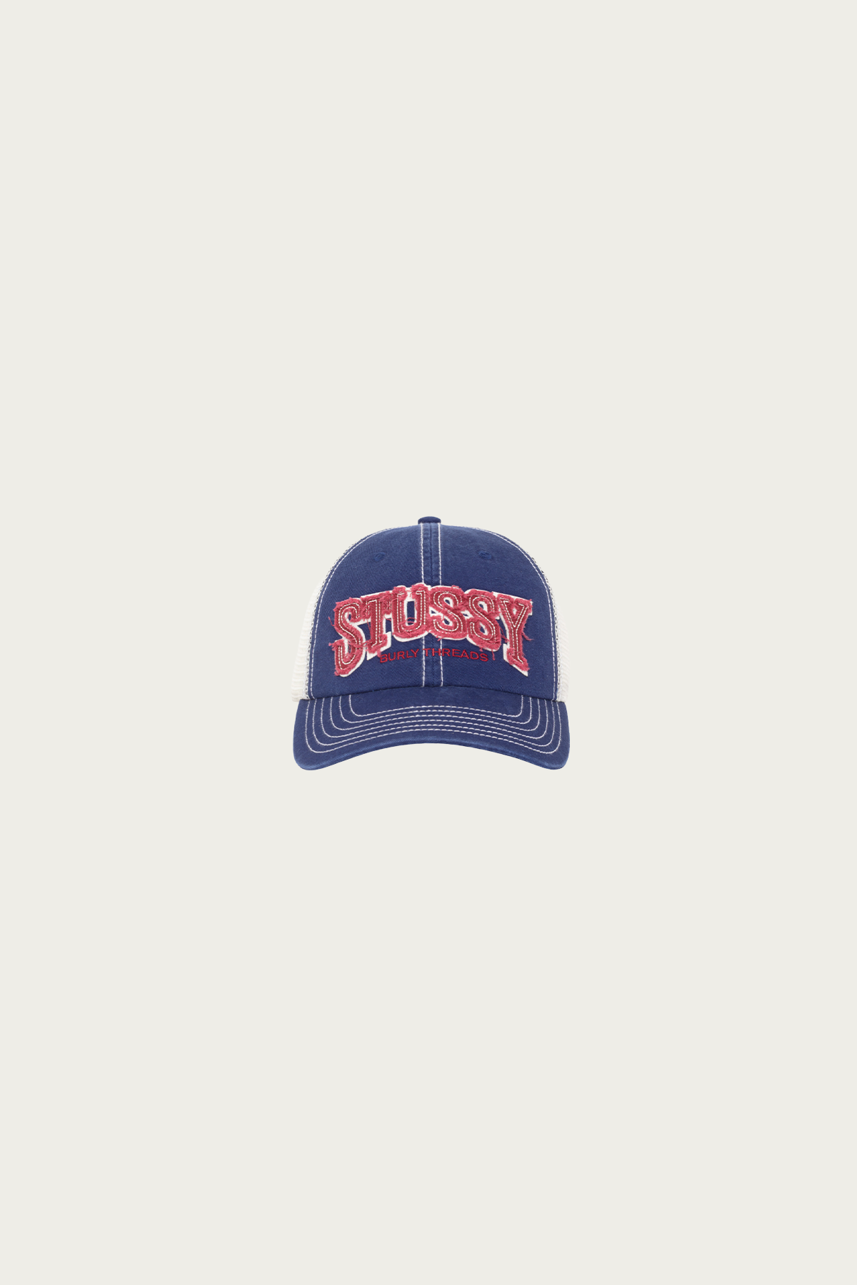 Stüssy - MD Burly Threads Trucker - Navy - Canoe Club