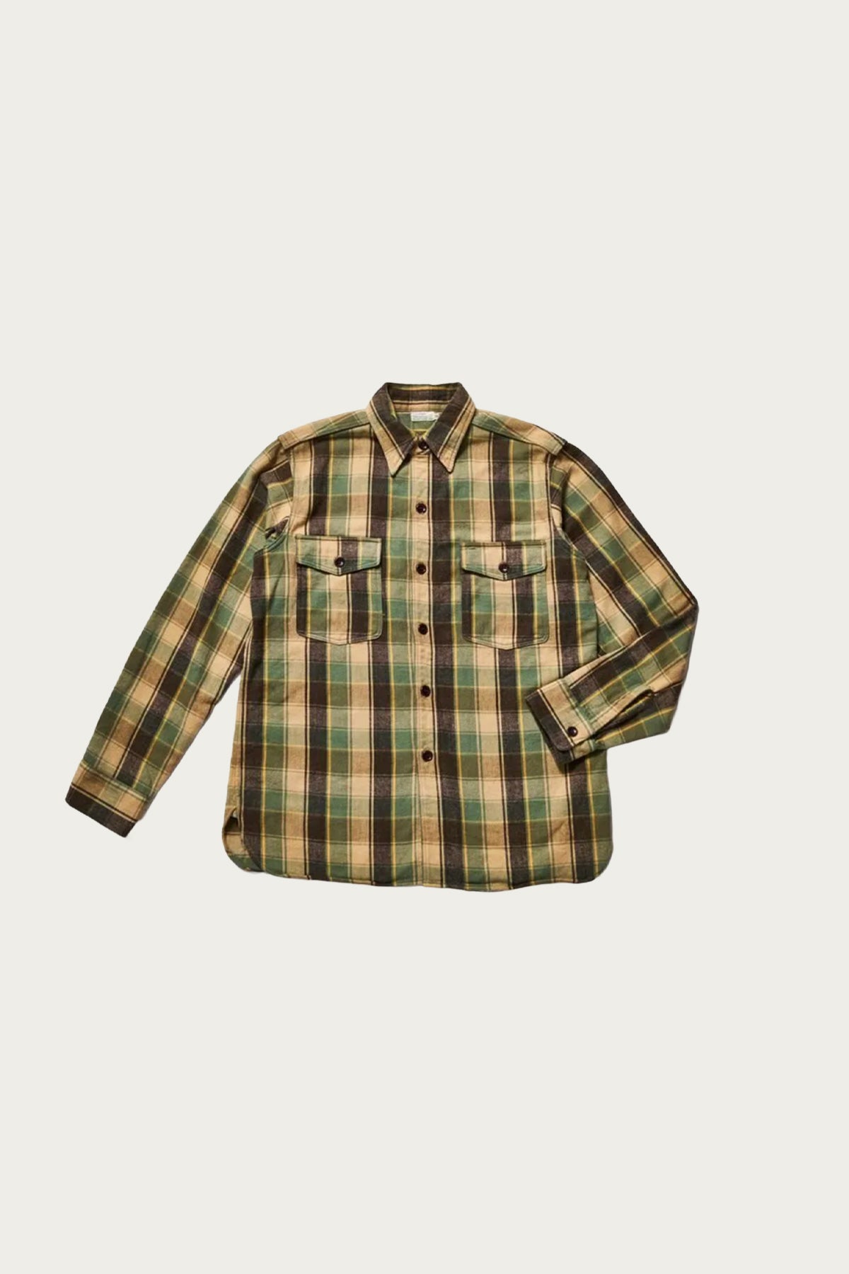 Warehouse & Co. - Lot 3022 Flannel Shirt - Beige/Off White - Canoe Club