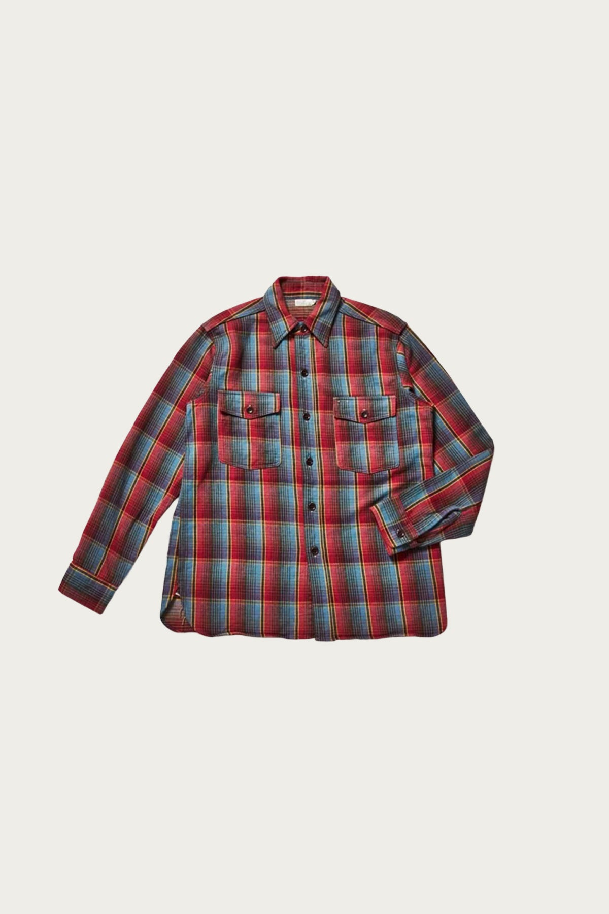 Warehouse & Co. - Lot 3022 Flannel Shirt - Red/Navy/Off White - Canoe Club