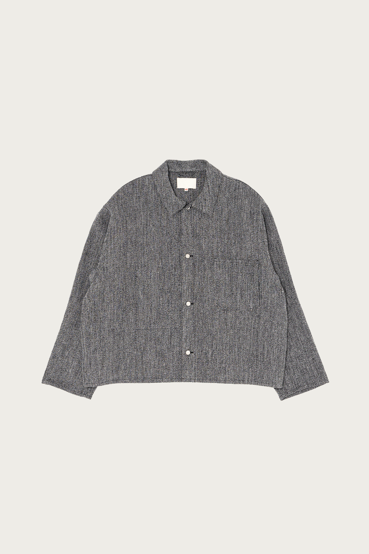 Yoko Sakamoto - Work Shirt Short - Black & Beige - Canoe Club