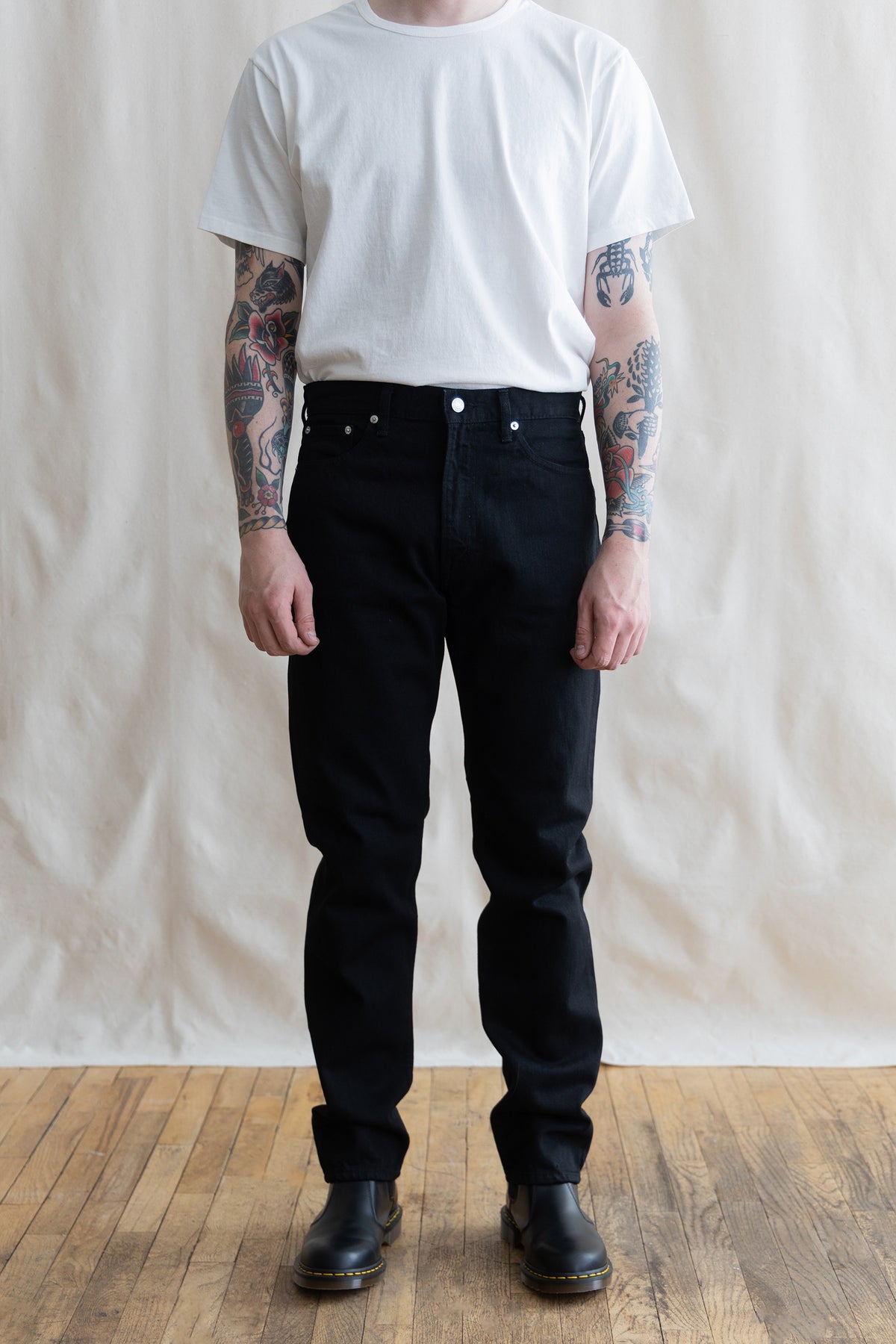 orSlow - 107 Ivy Denim - Black - Canoe Club