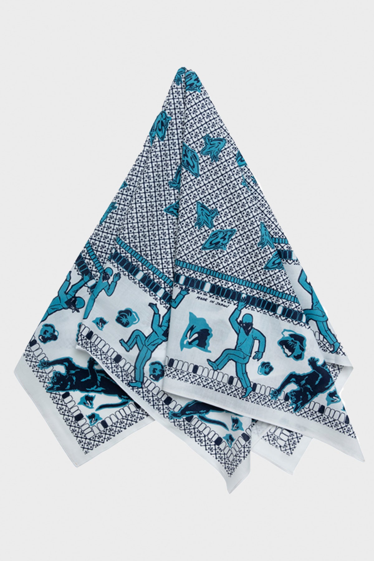 One Ear Brand - "Eejyanaika" Bandana - White Indigo - Canoe Club